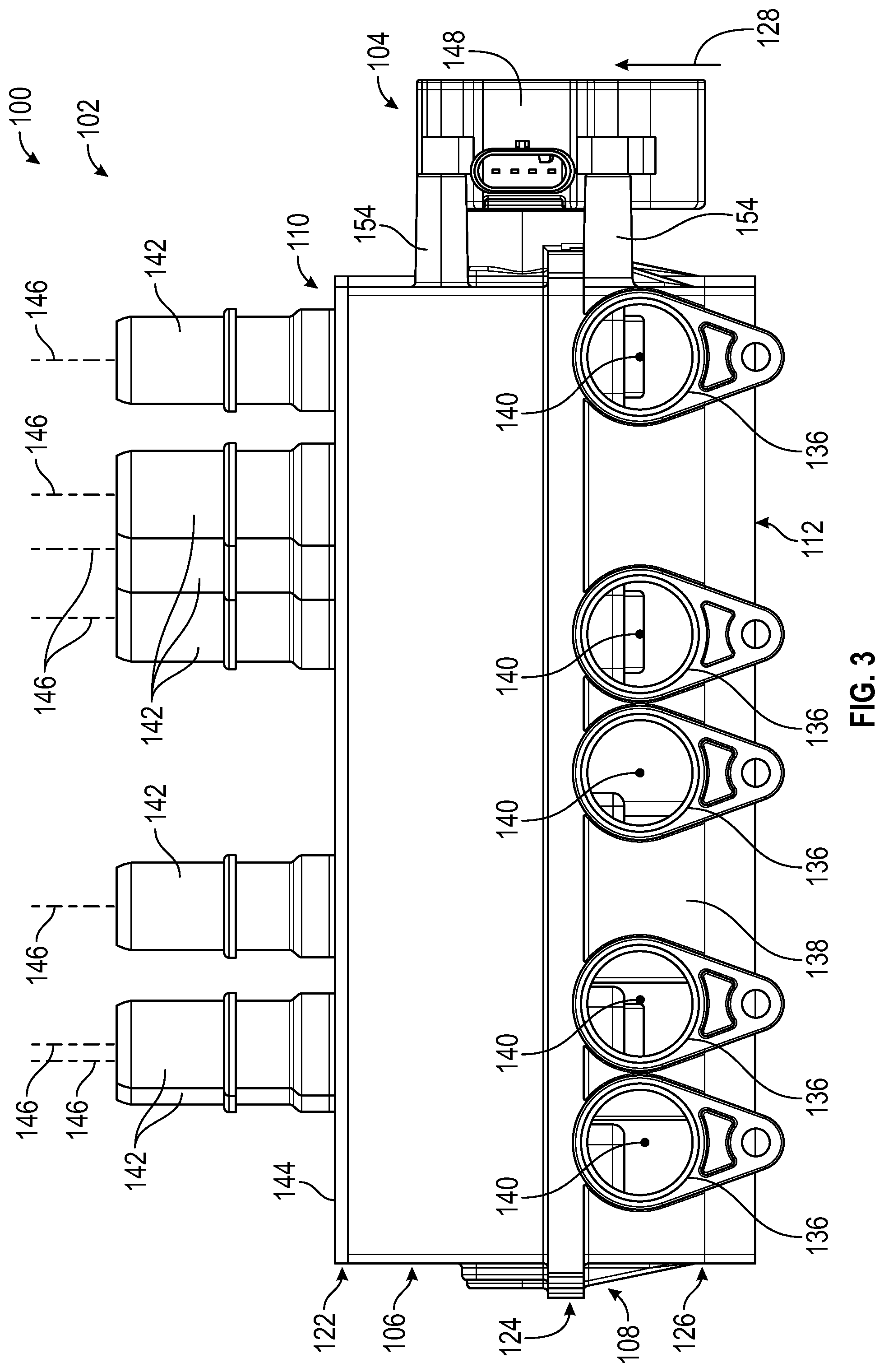 Patent US12305774 Figure 3 – Systems and methods for a thermal management control valve with a louver plate assembly