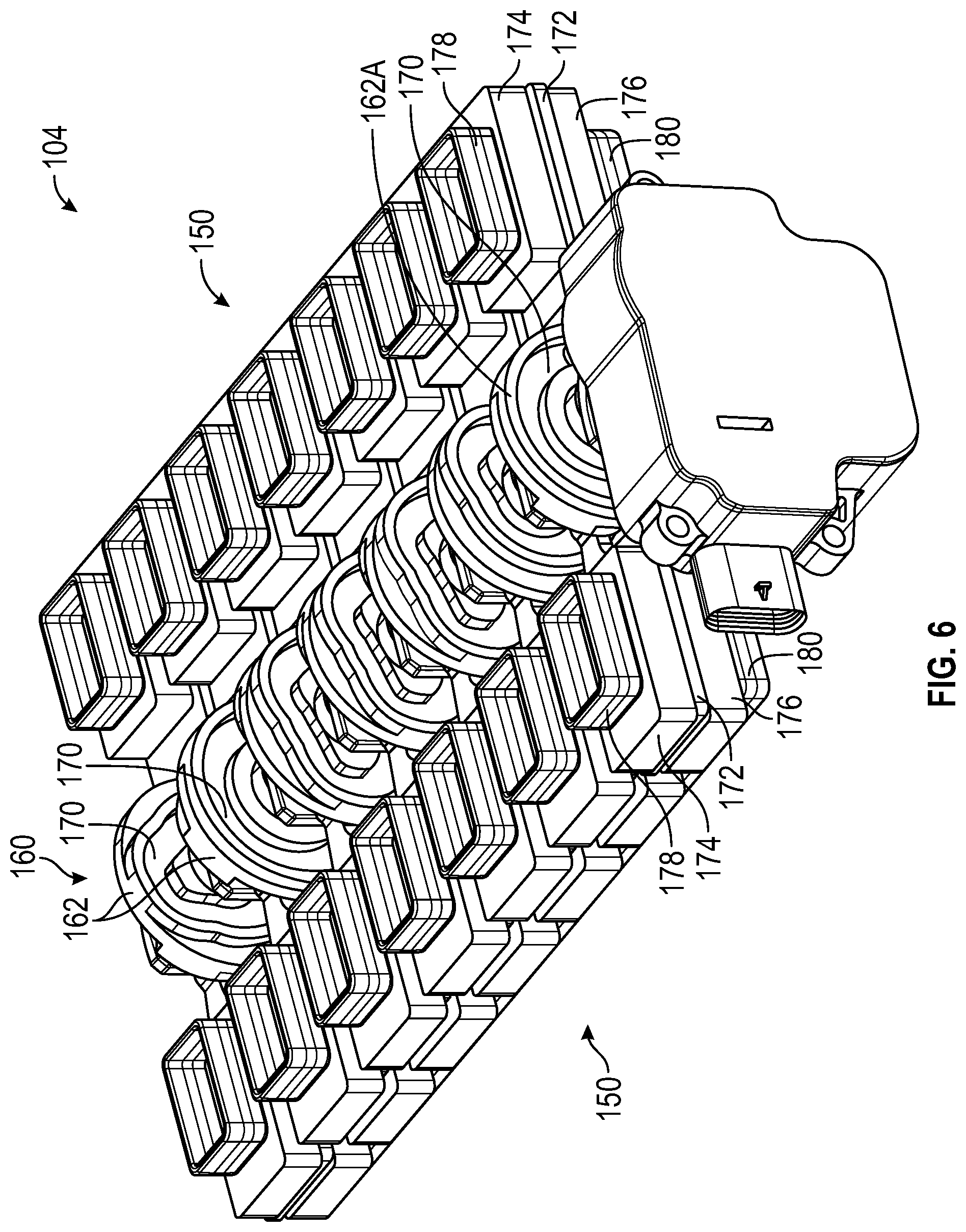 Patent US12305774 Figure 6 – Systems and methods for a thermal management control valve with a louver plate assembly