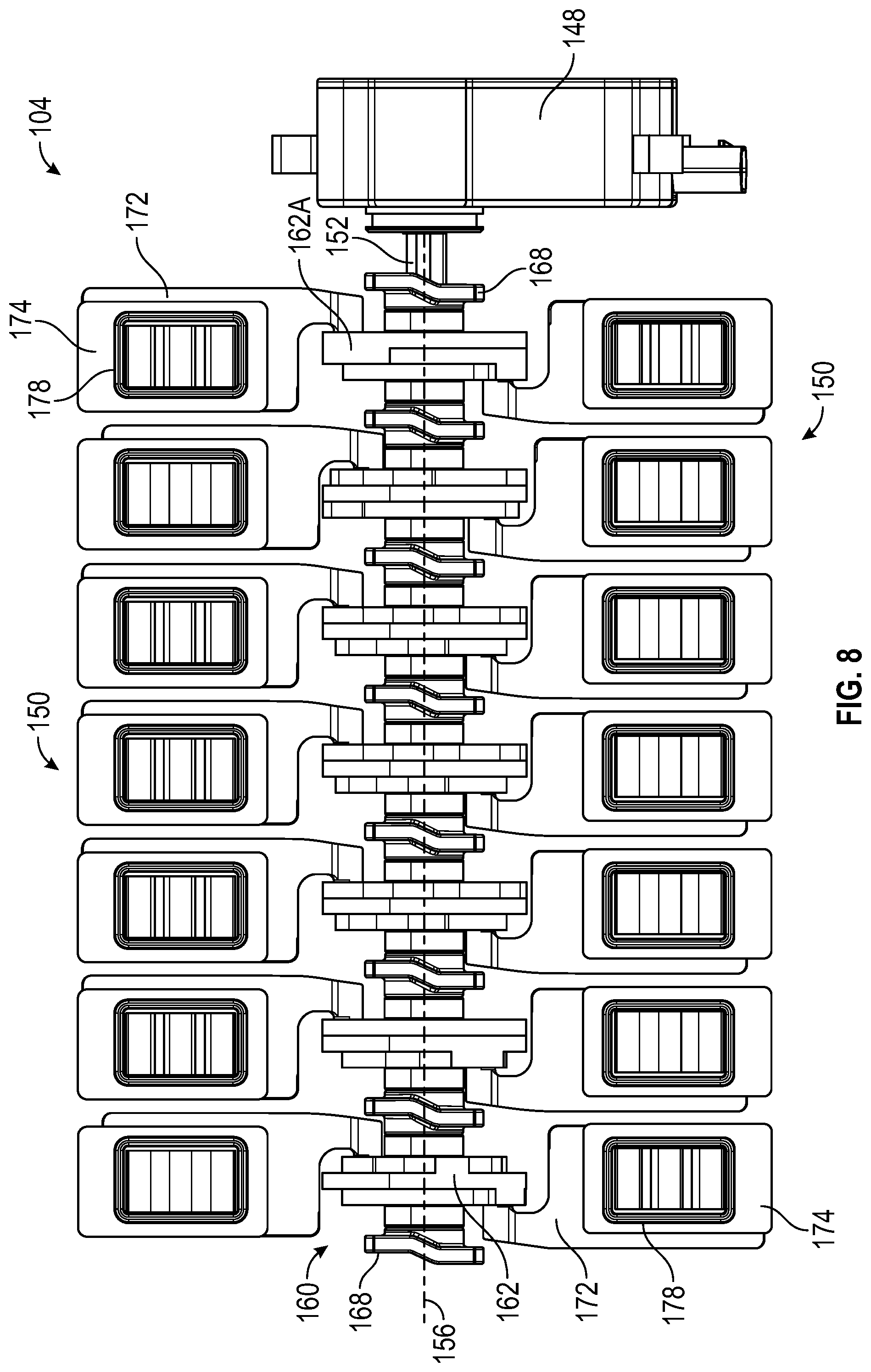 Patent US12305774 Figure 8 – Systems and methods for a thermal management control valve with a louver plate assembly