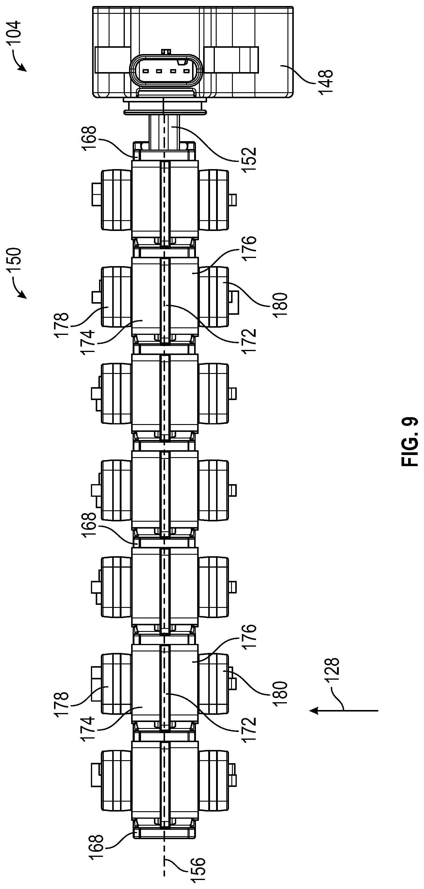 Patent US12305774 Figure 9 – Systems and methods for a thermal management control valve with a louver plate assembly