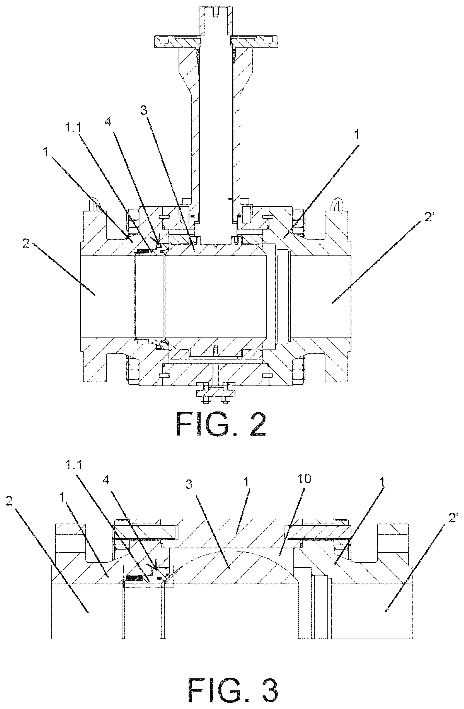 Patent US12305777 Figure 2 – Two-way ball valve with cryogenic seat