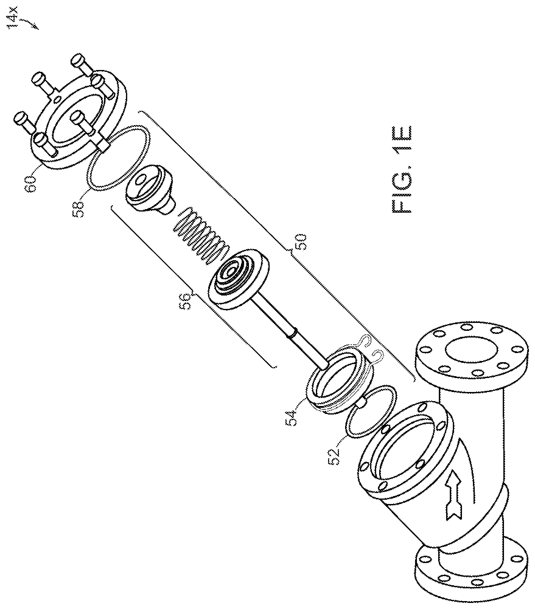 Patent US12305782 Figure 5 – Backflow prevention assembly having a variable lay-length and orientation