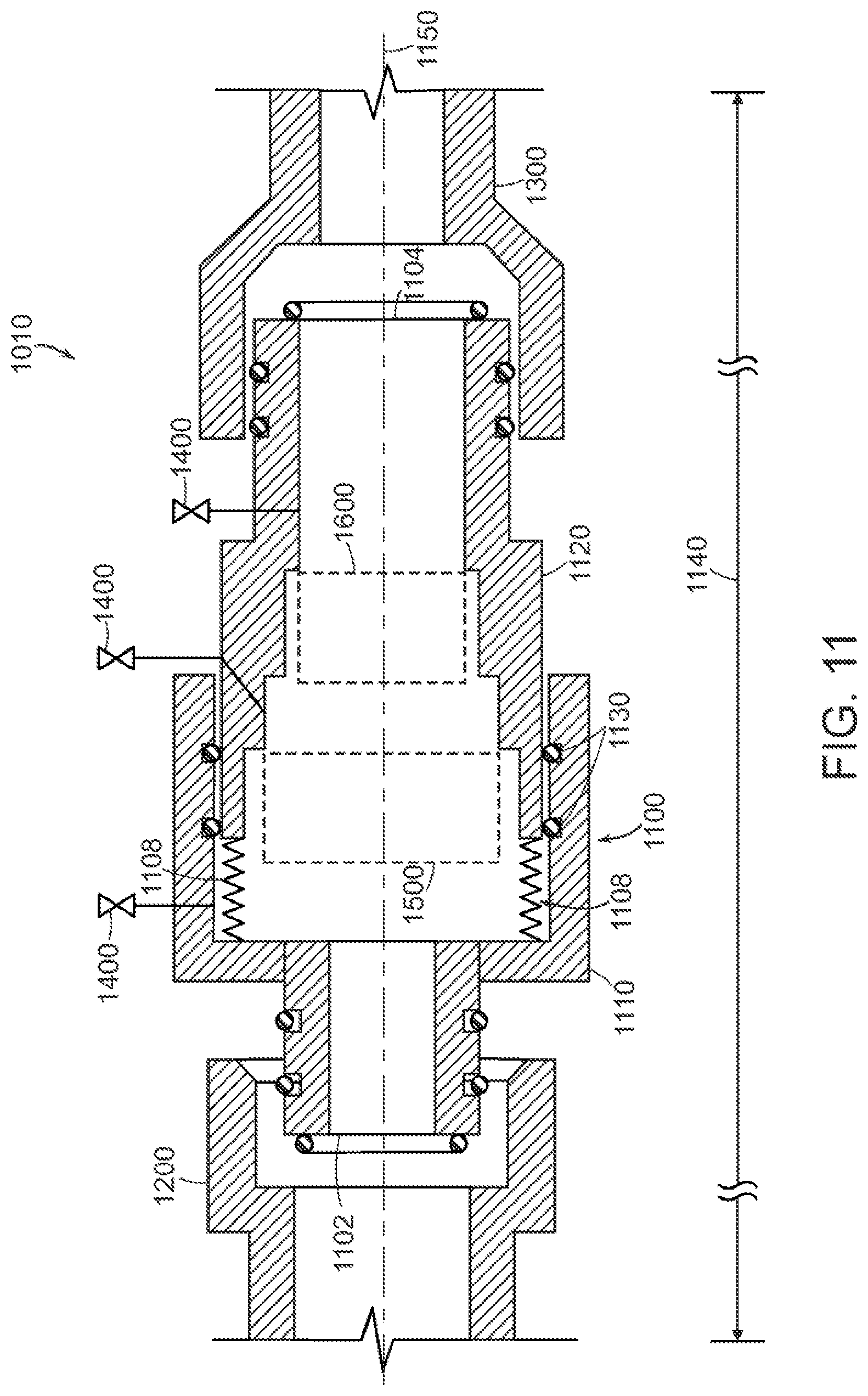 Patent US12305782 Figure 12 – Backflow prevention assembly having a variable lay-length and orientation