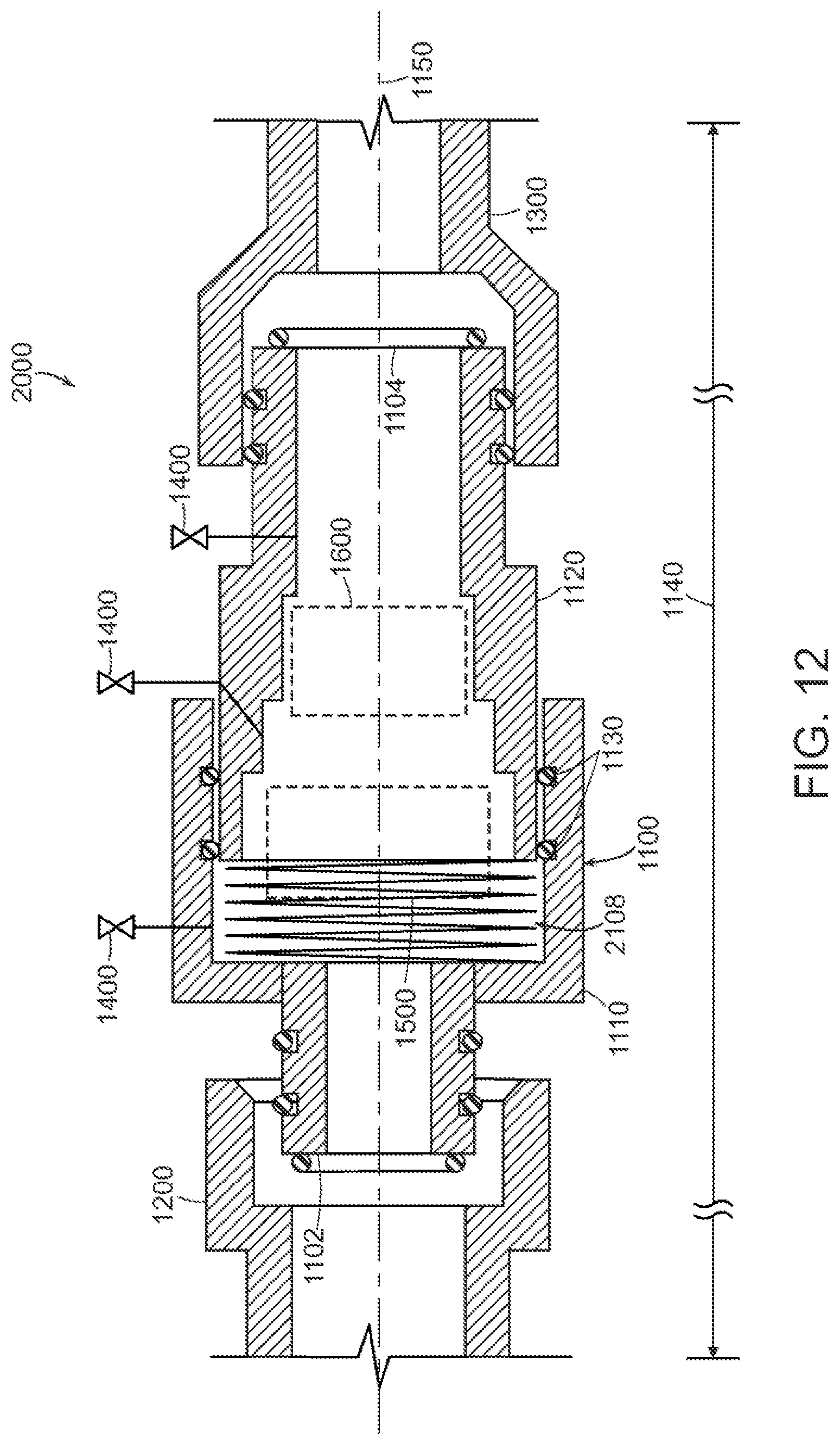 Patent US12305782 Figure 13 – Backflow prevention assembly having a variable lay-length and orientation