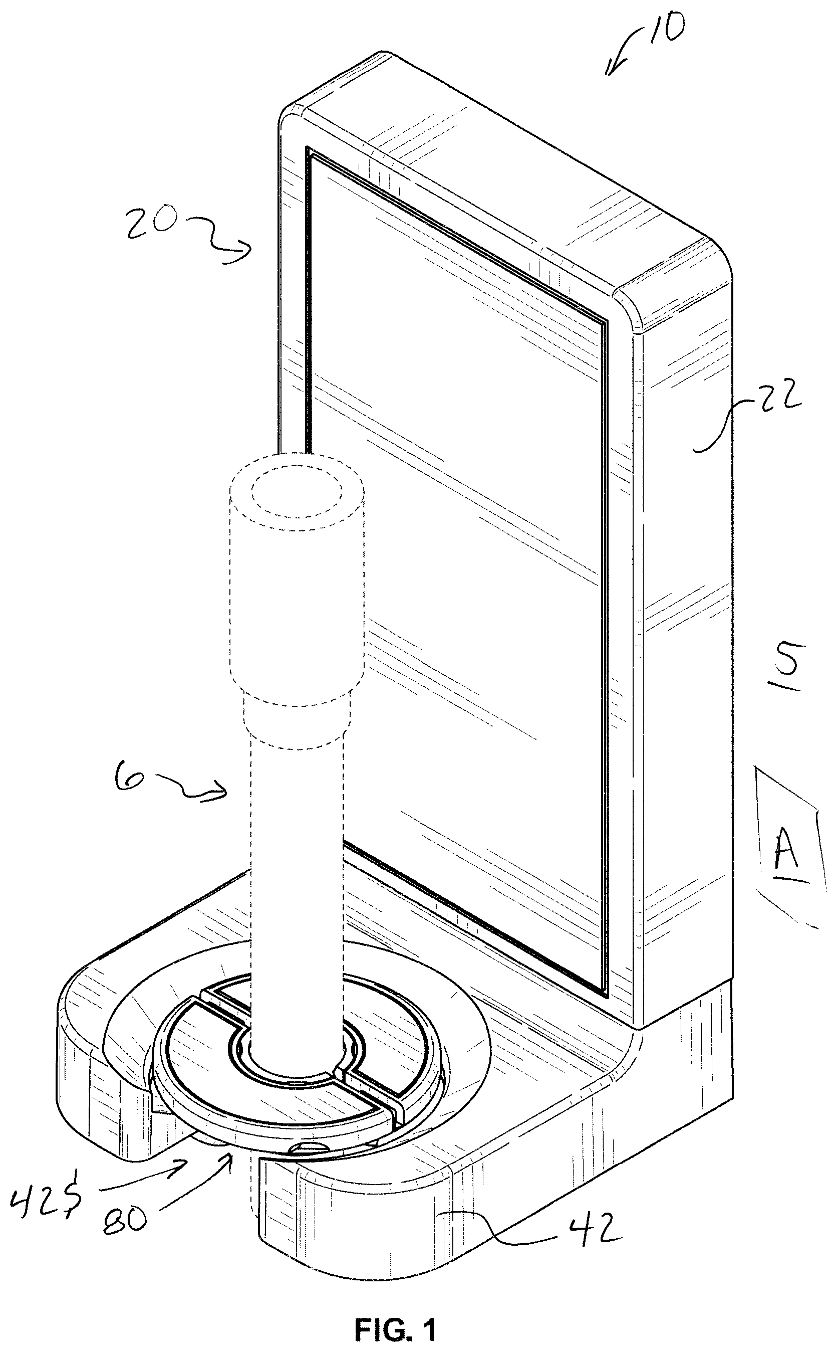 Patent US12305783 — Device for hanging a spray paint gun air hose — Figure 1