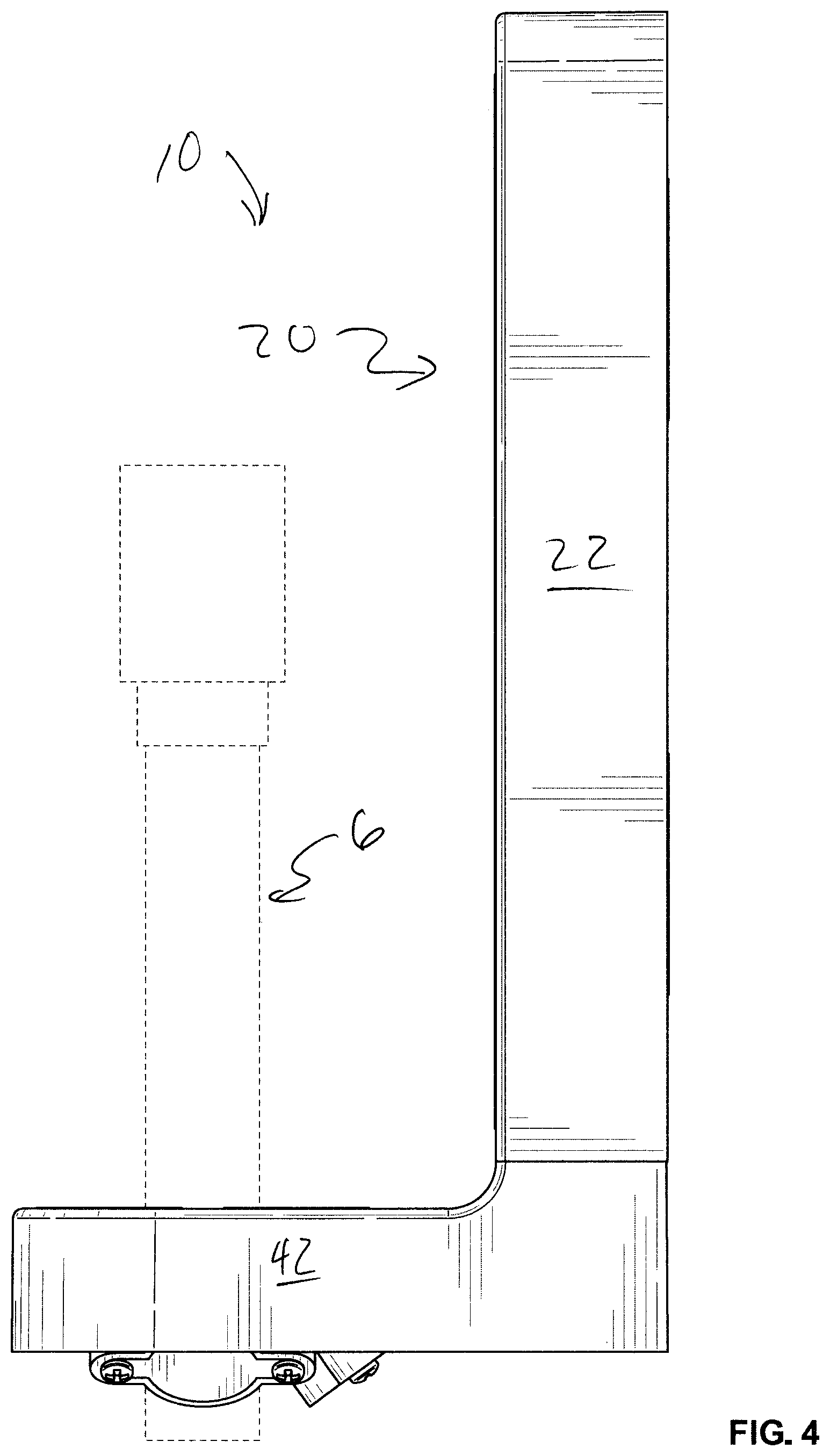Patent US12305783 Figure 4 – Device for hanging a spray paint gun air hose