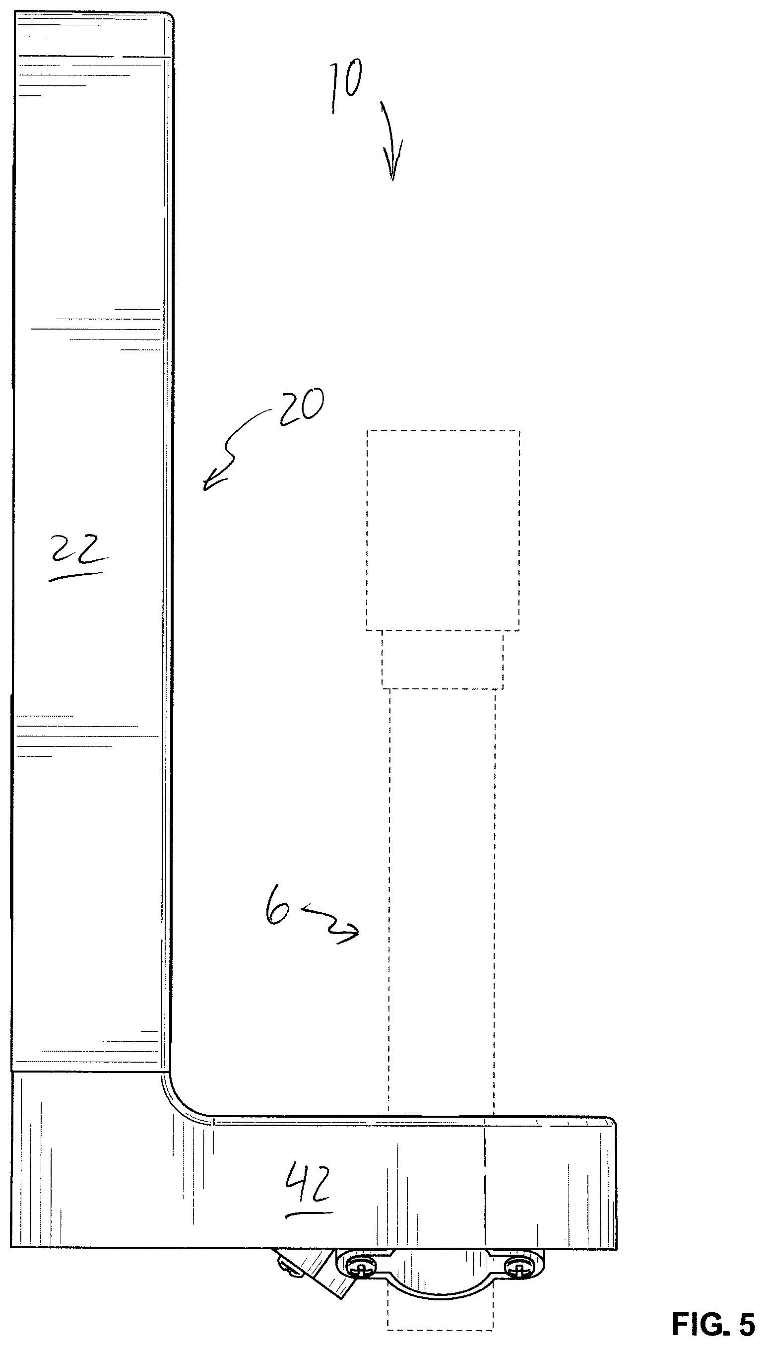 Patent US12305783 Figure 5 – Device for hanging a spray paint gun air hose
