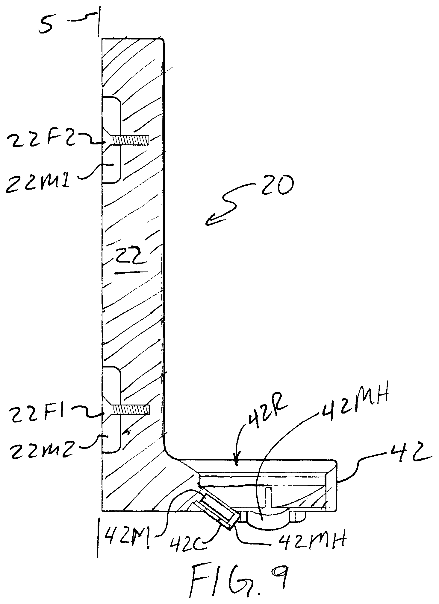 Patent US12305783 Figure 8 – Device for hanging a spray paint gun air hose