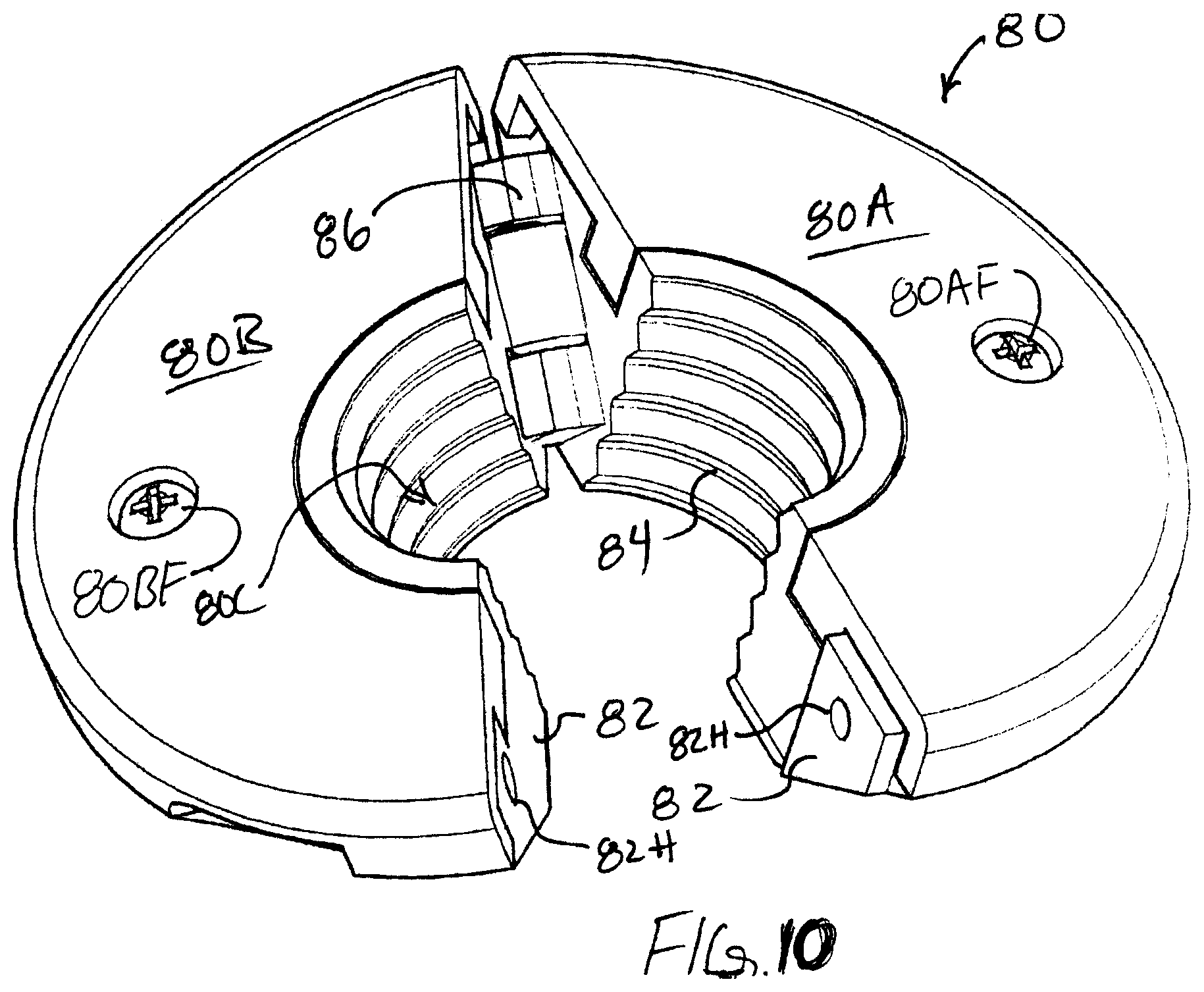 Patent US12305783 Figure 9 – Device for hanging a spray paint gun air hose