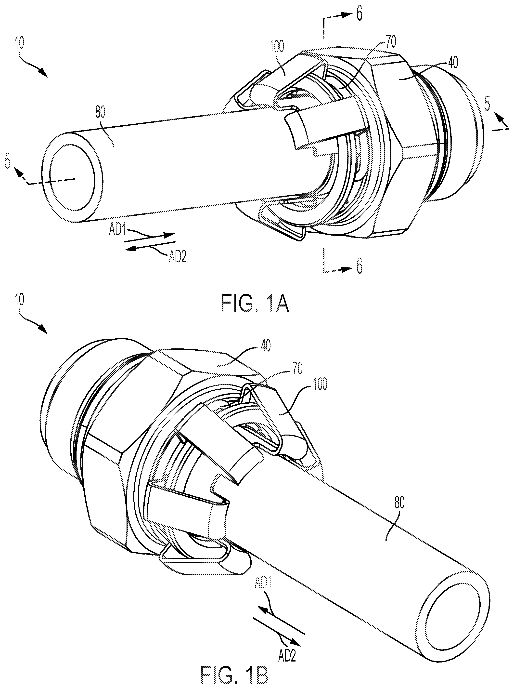 Patent US12305785 — Fluid connection assembly — Figure 1