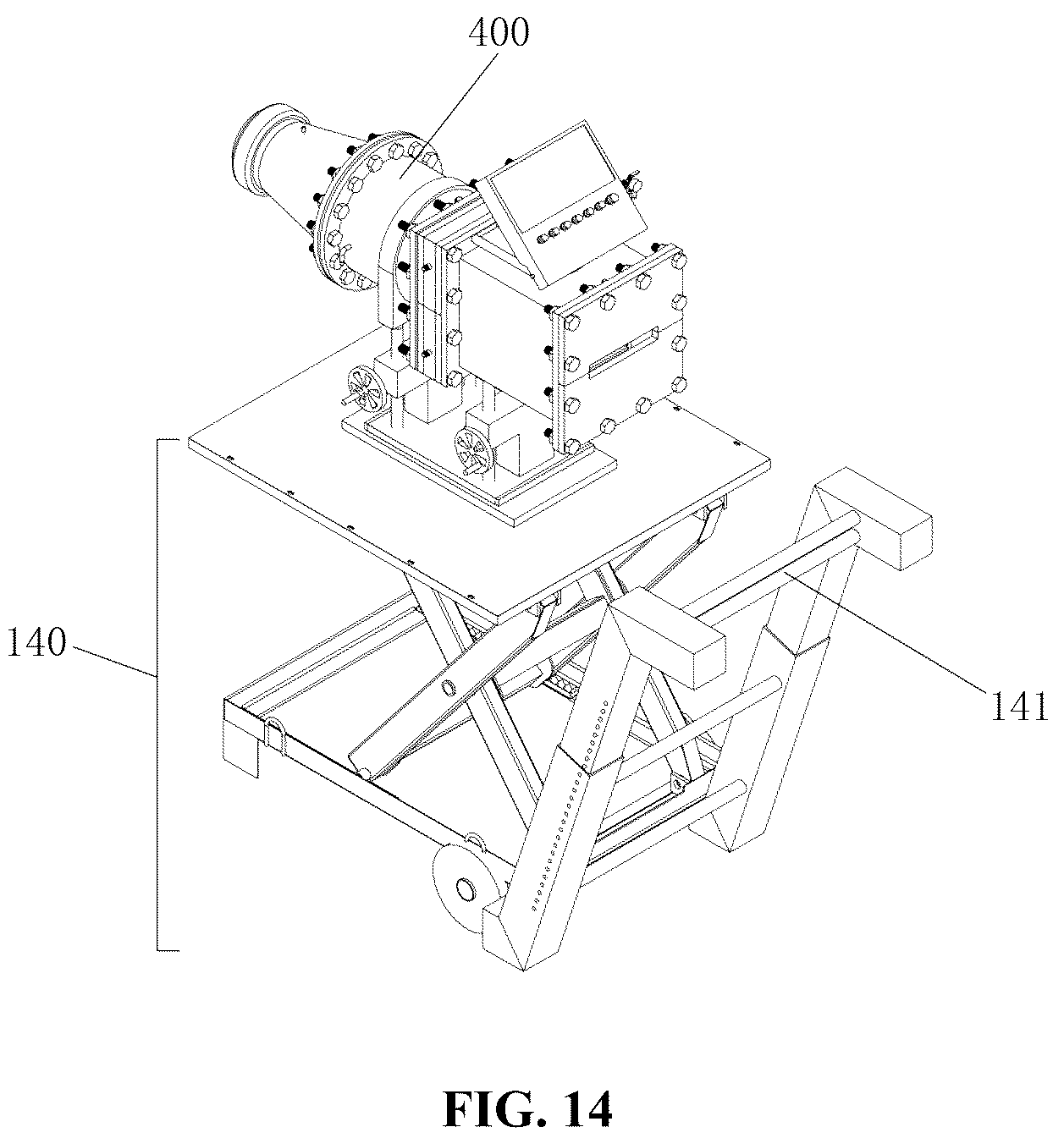 Patent US12305789 Figure 12 – Inversion lining rehabilitation equipment and method for pipe rehabilitation and reinforcement