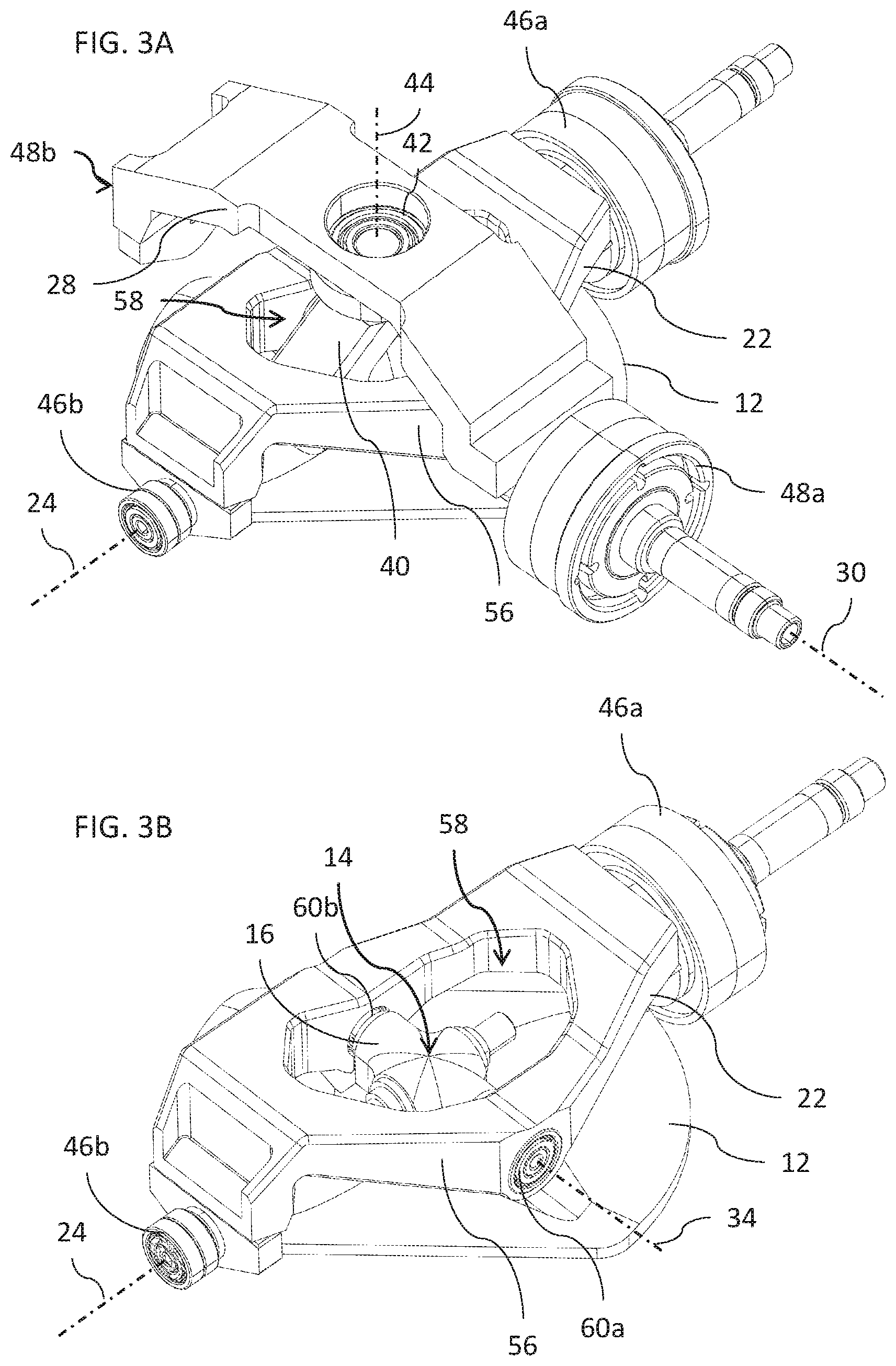 Patent US12305794 Figure 3 – Two-axis motor-driven spherical orienting mechanism