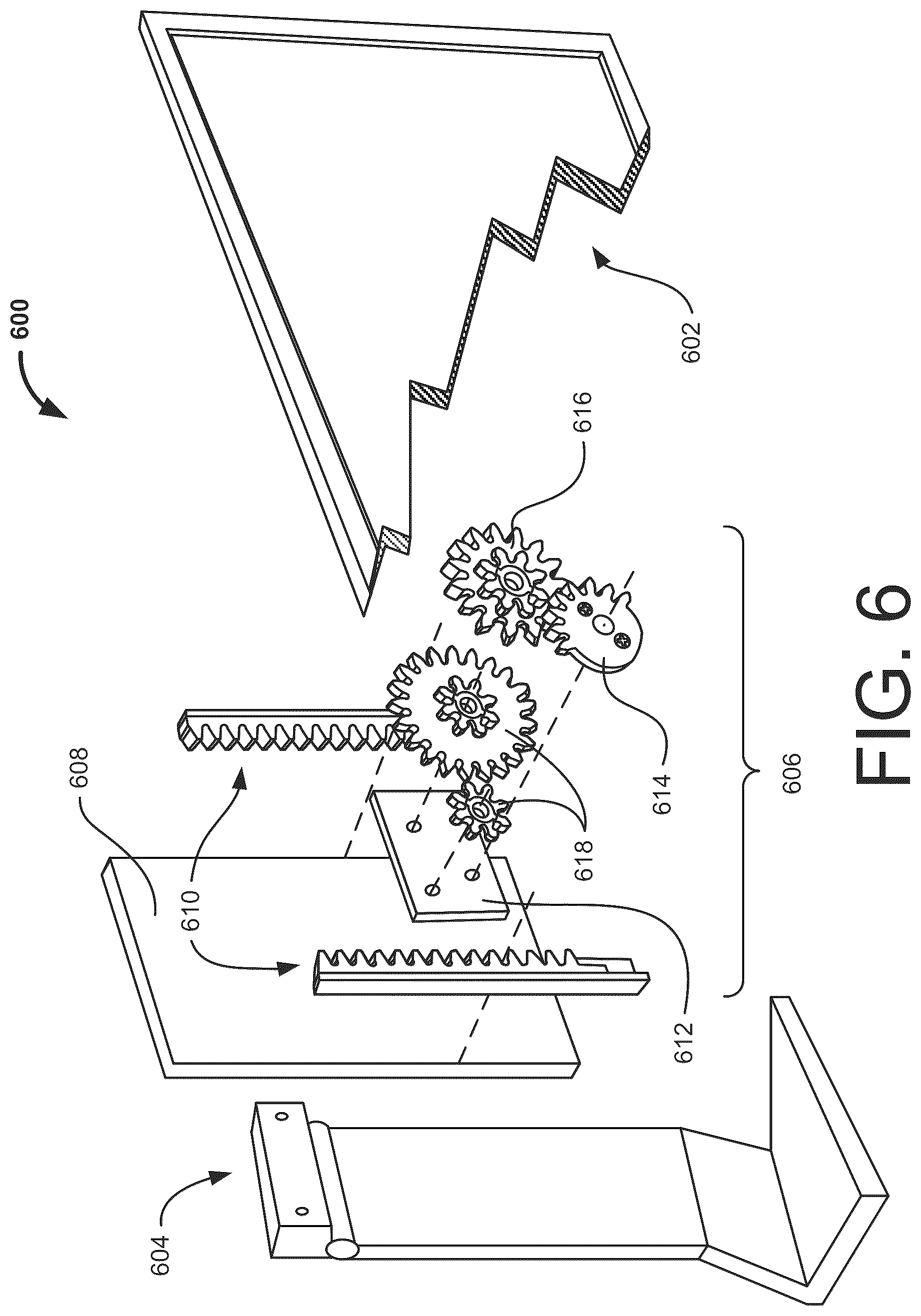 Patent US12305796 Figure 6 – Stands with gears