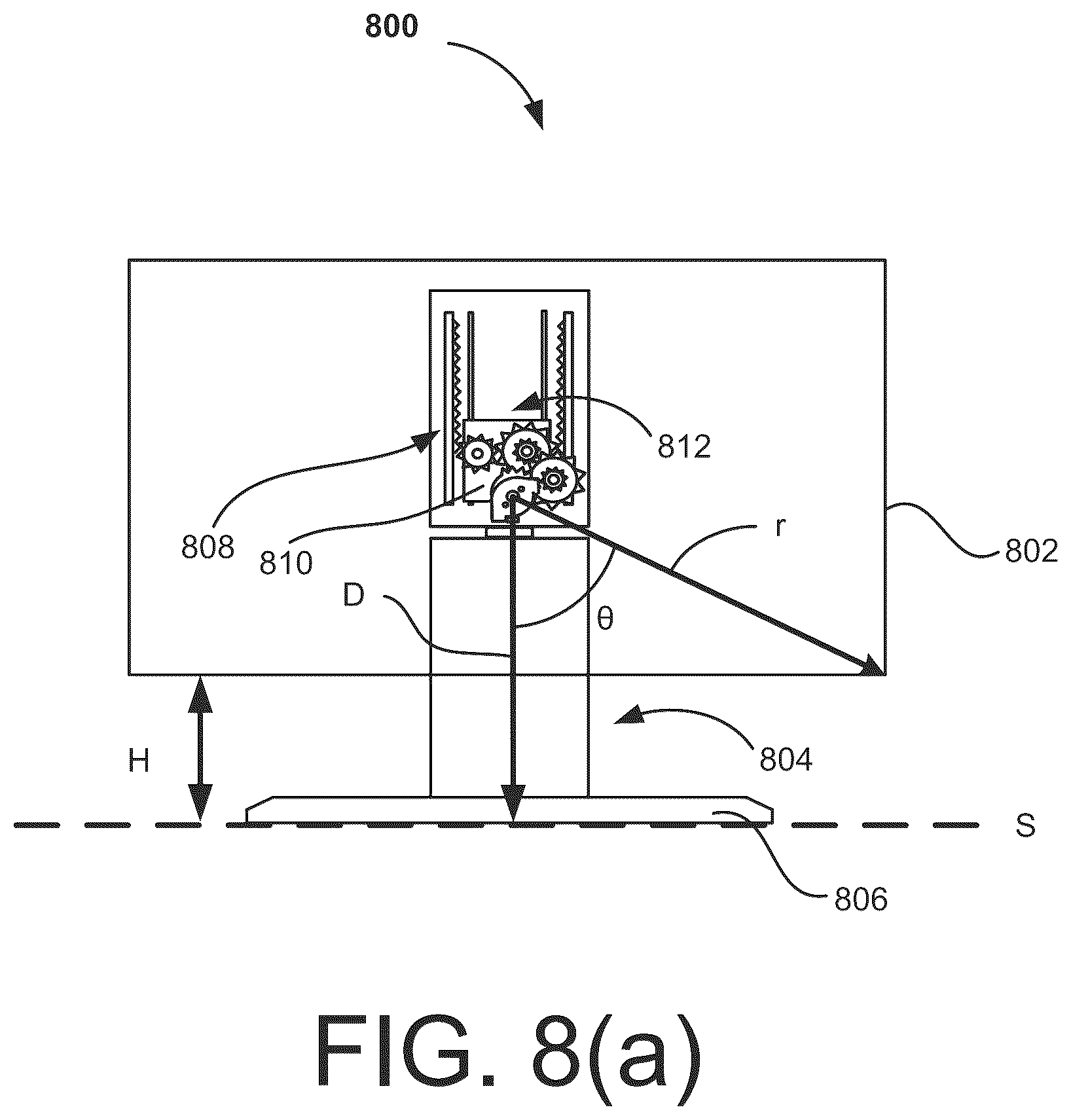 Patent US12305796 Figure 8 – Stands with gears