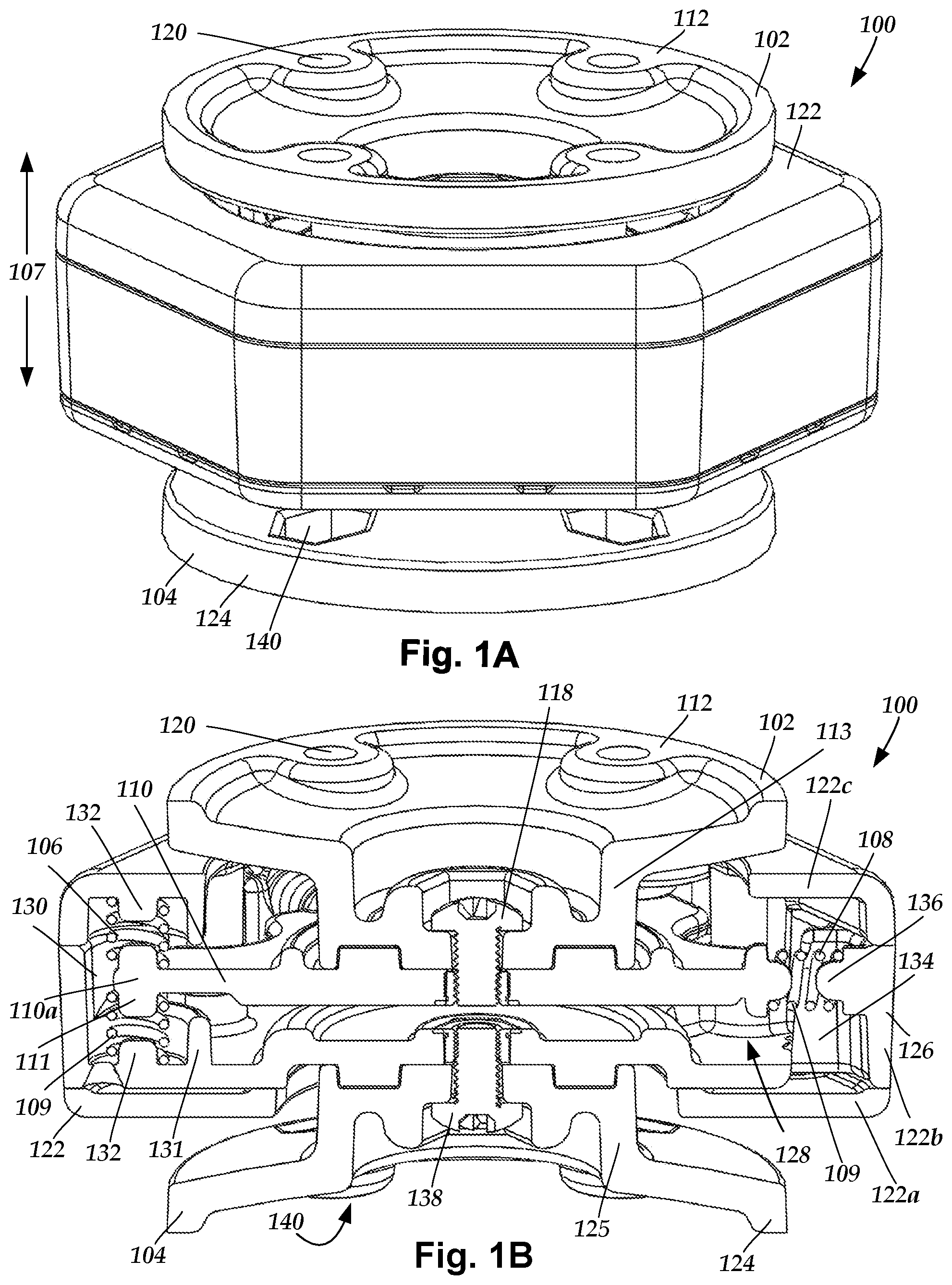 Patent US12305799 Figure 1 – Vibration dampening mounts and methods of making and using