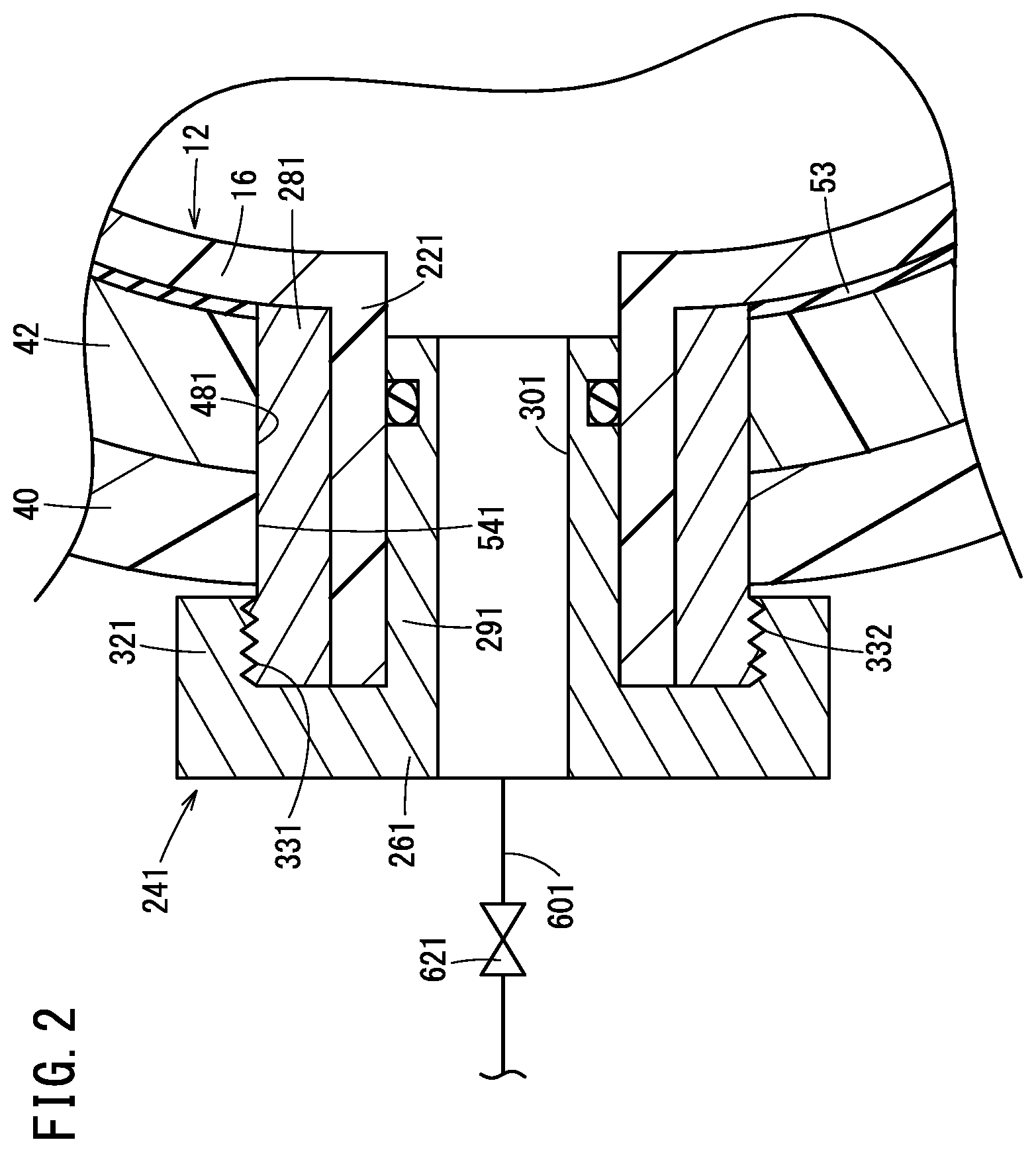 Patent US12305806 Figure 2 – High-pressure vessel and method for manufacturing same