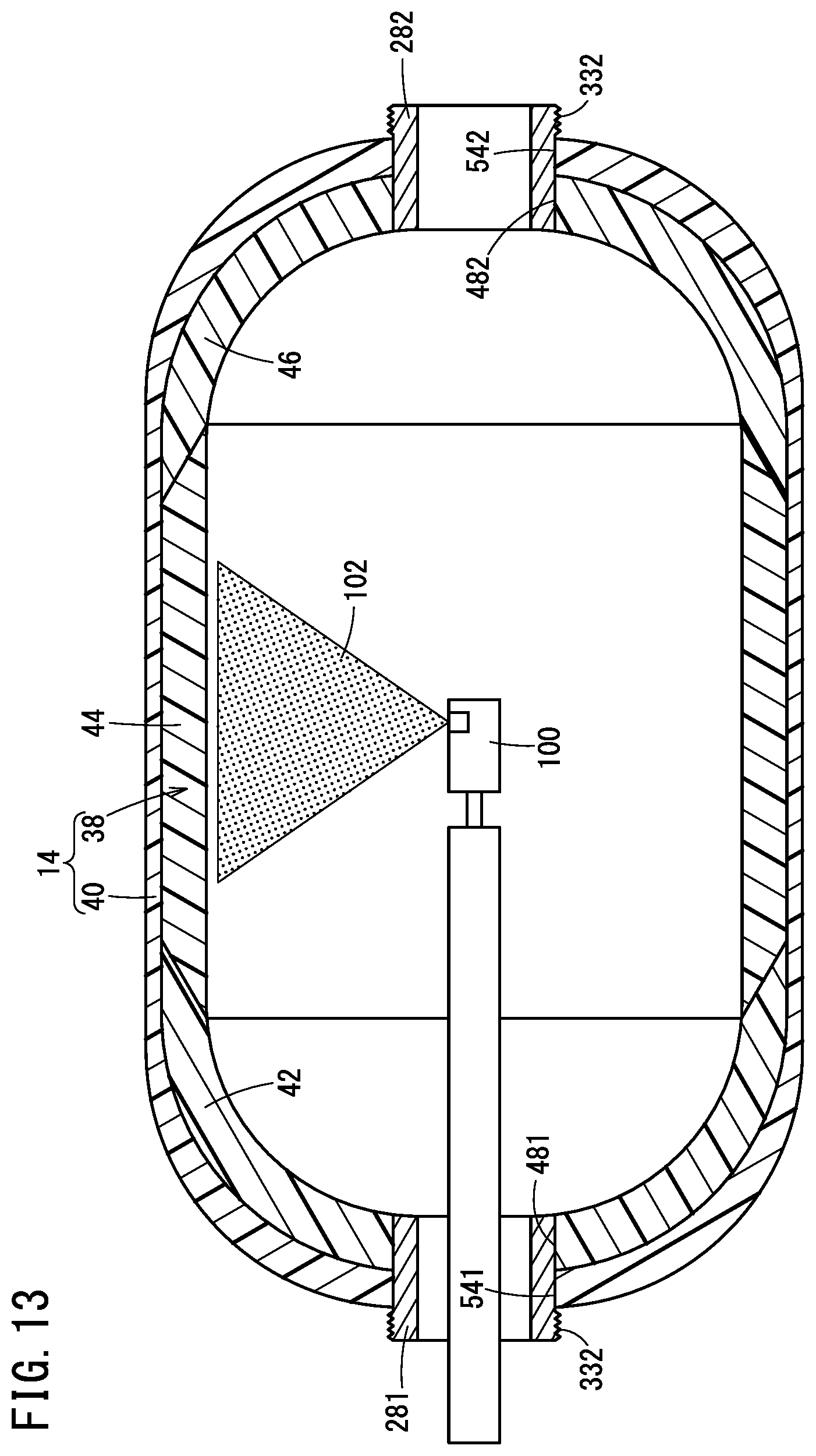 Patent US12305806 Figure 13 – High-pressure vessel and method for manufacturing same