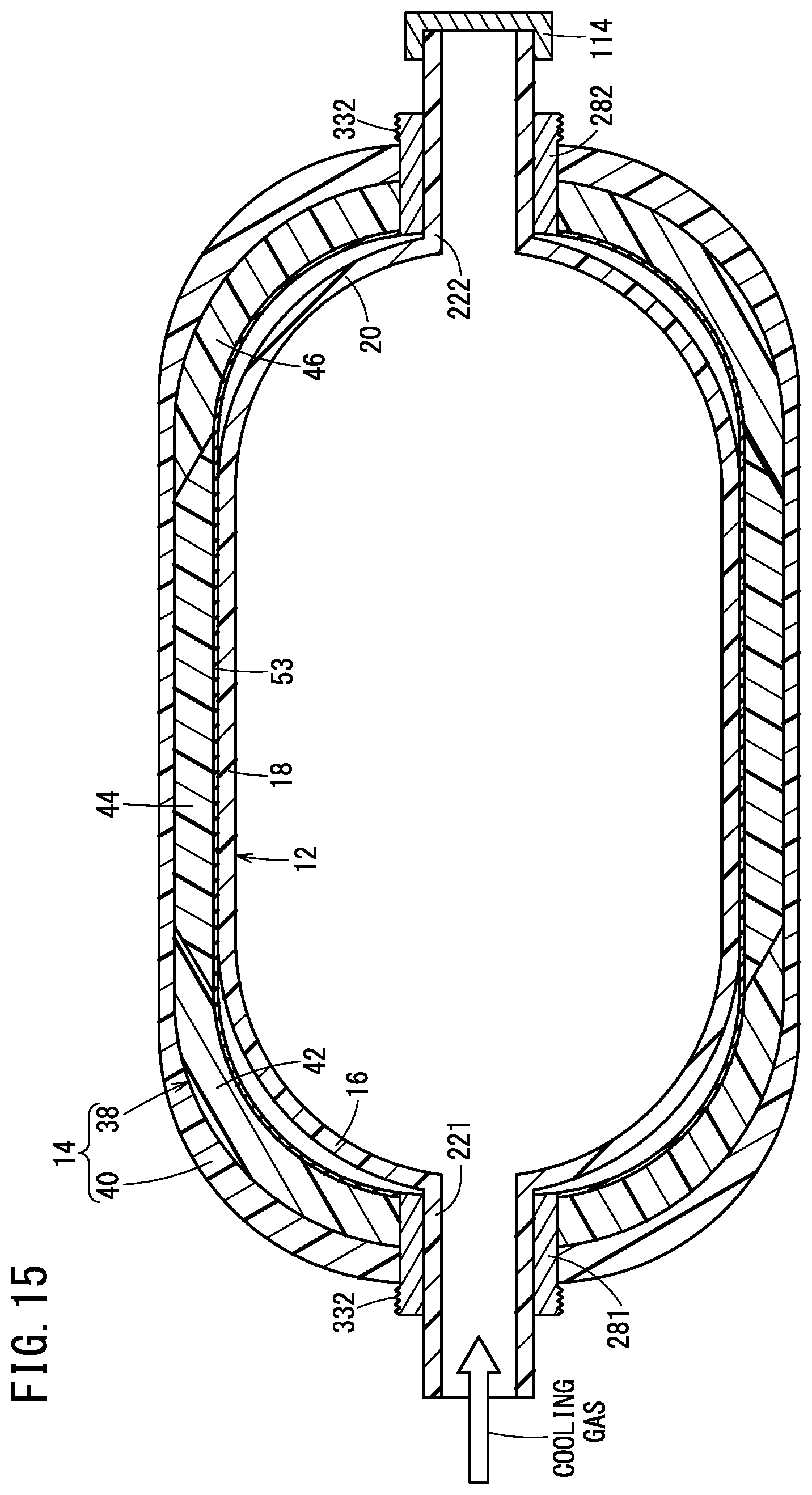 Patent US12305806 Figure 15 – High-pressure vessel and method for manufacturing same
