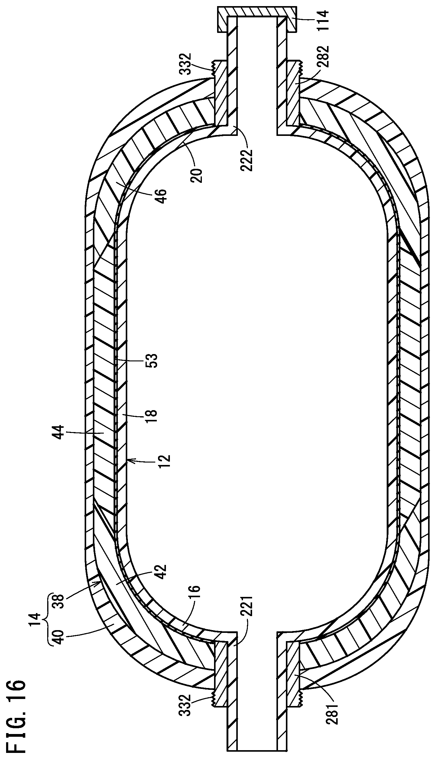 Patent US12305806 Figure 16 – High-pressure vessel and method for manufacturing same
