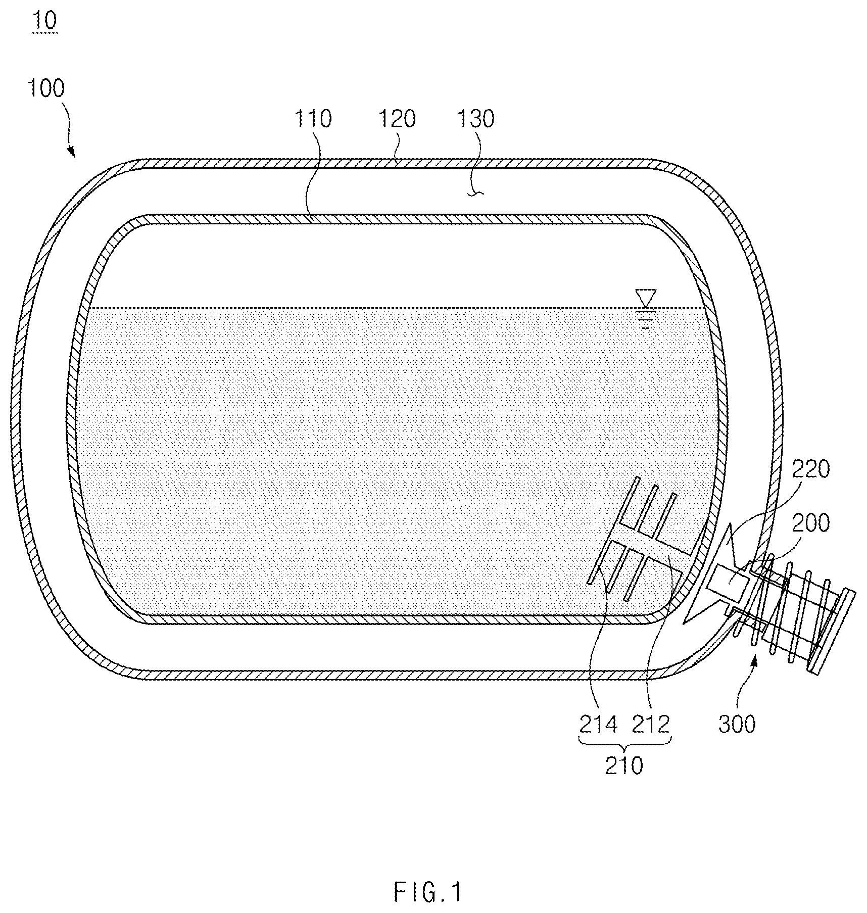 Patent US12305808 — Cryogenic liquid storage apparatus — Figure 1