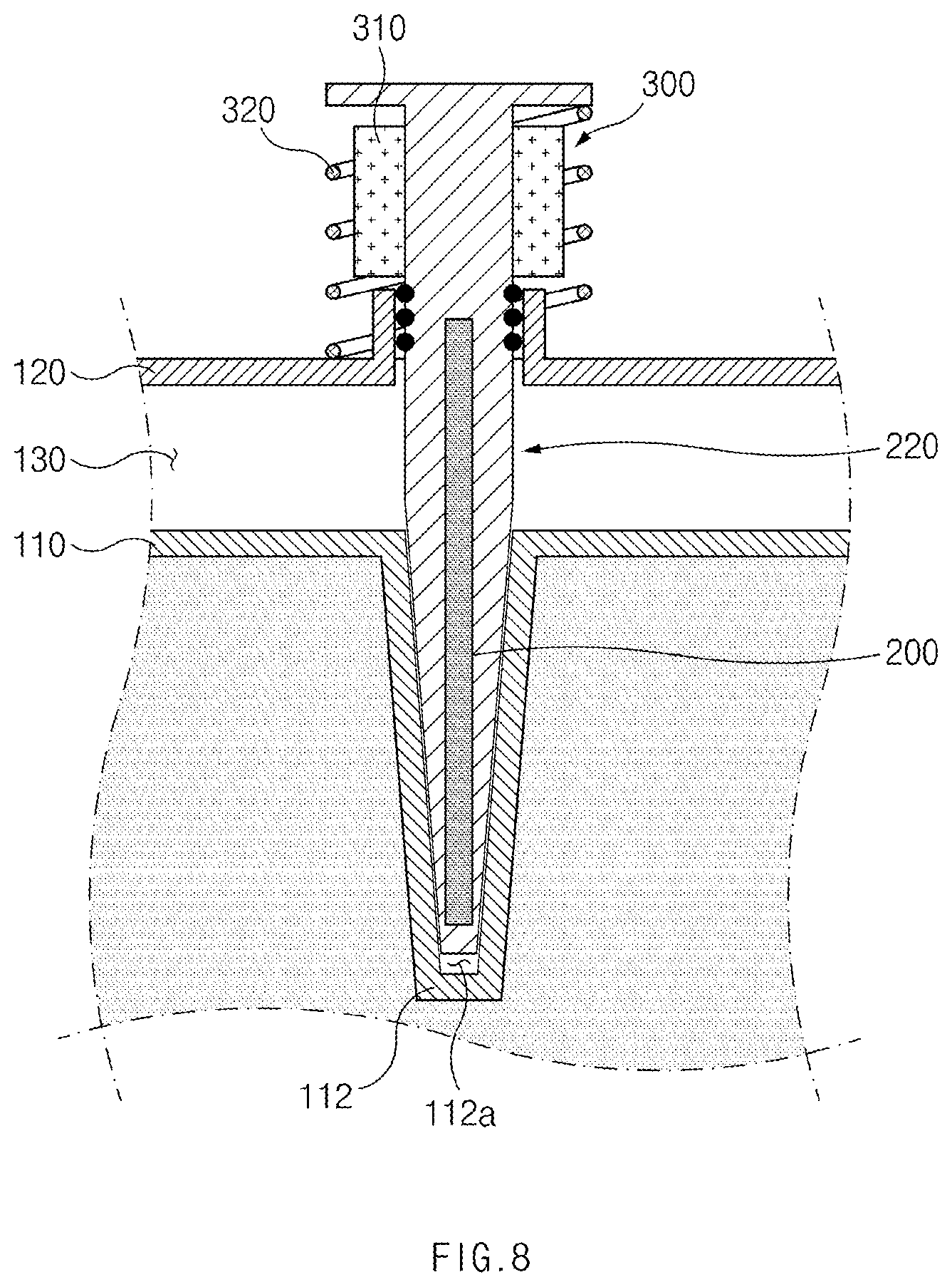 Patent US12305808 Figure 8 – Cryogenic liquid storage apparatus