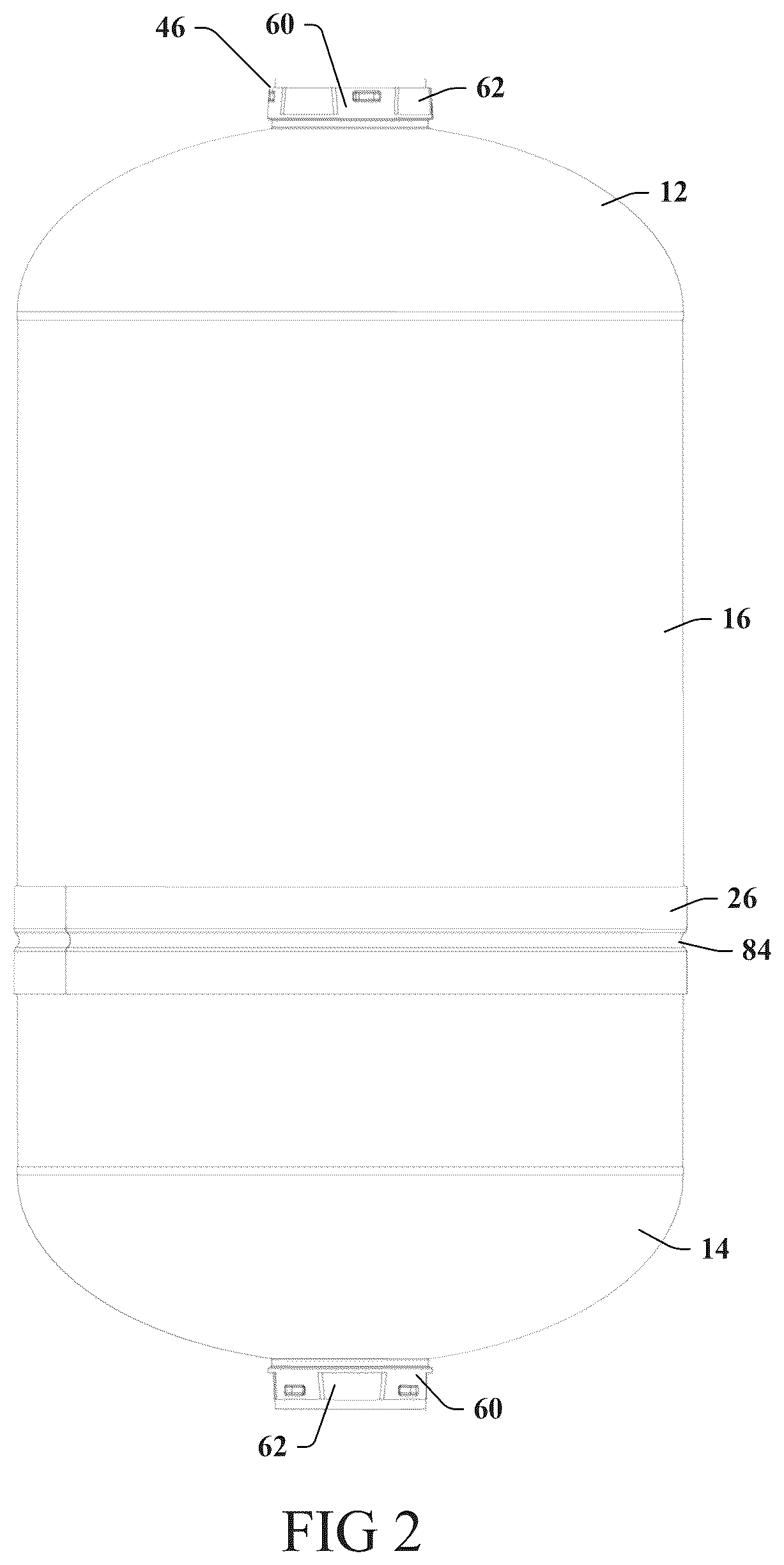 Patent US12305809 Figure 2 – Composite tank