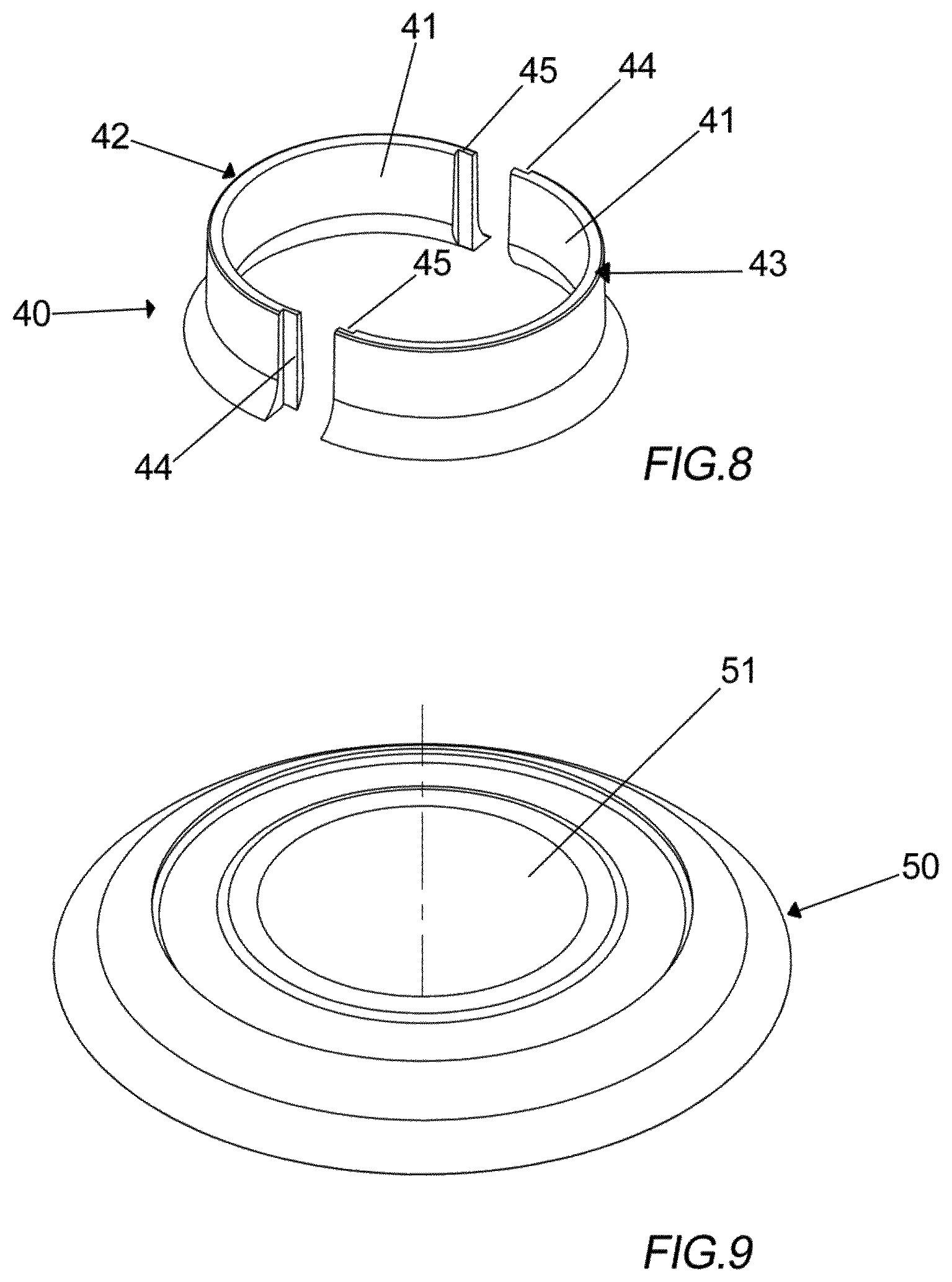 Patent US12305813 Figure 7 – High-pressure cylinder with core in plastic material and surface covering in composite material and related method of production