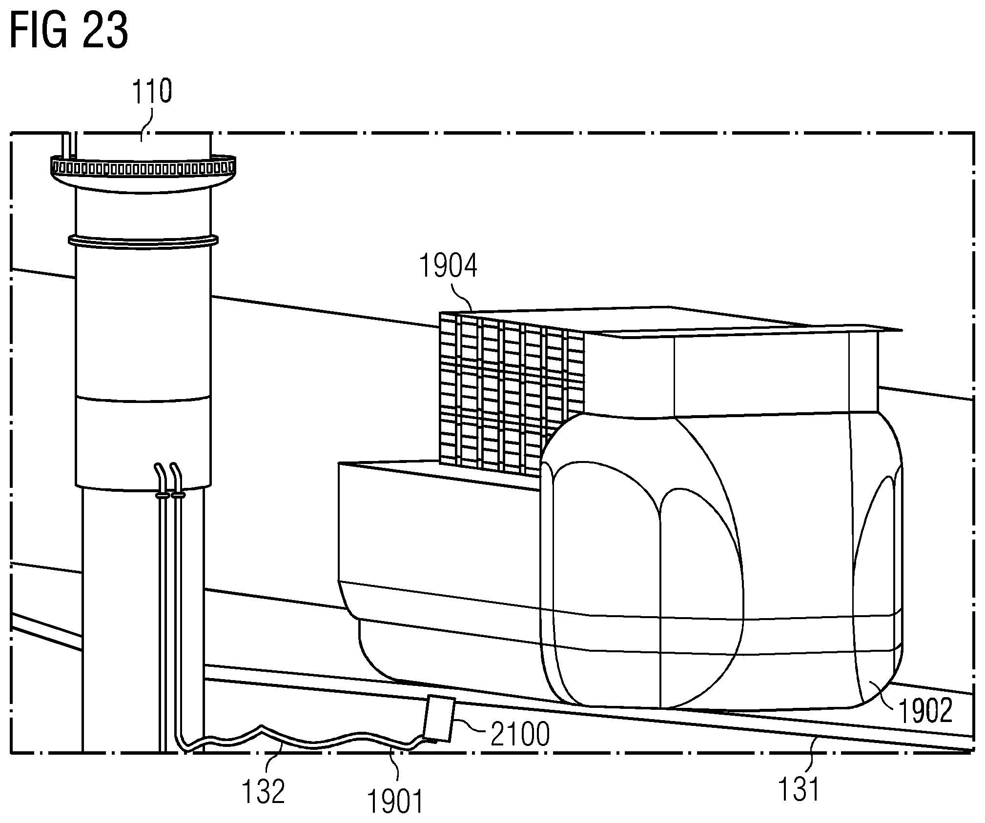 Patent US12305815 Figure 16 – Wind park with pressure-controlled pipeline system