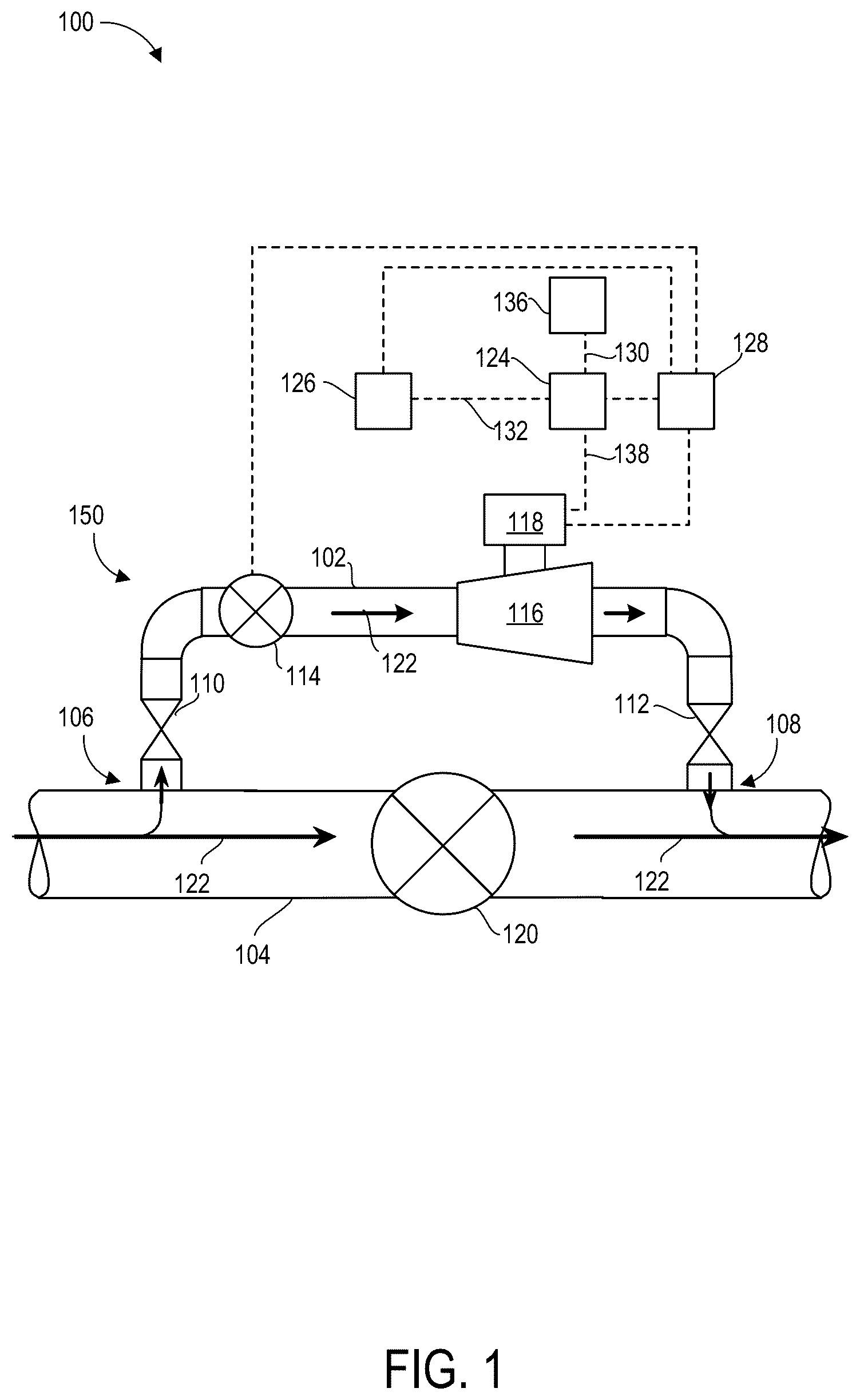 Patent US12305816 Figure 1 – Pipeline energy recovery system