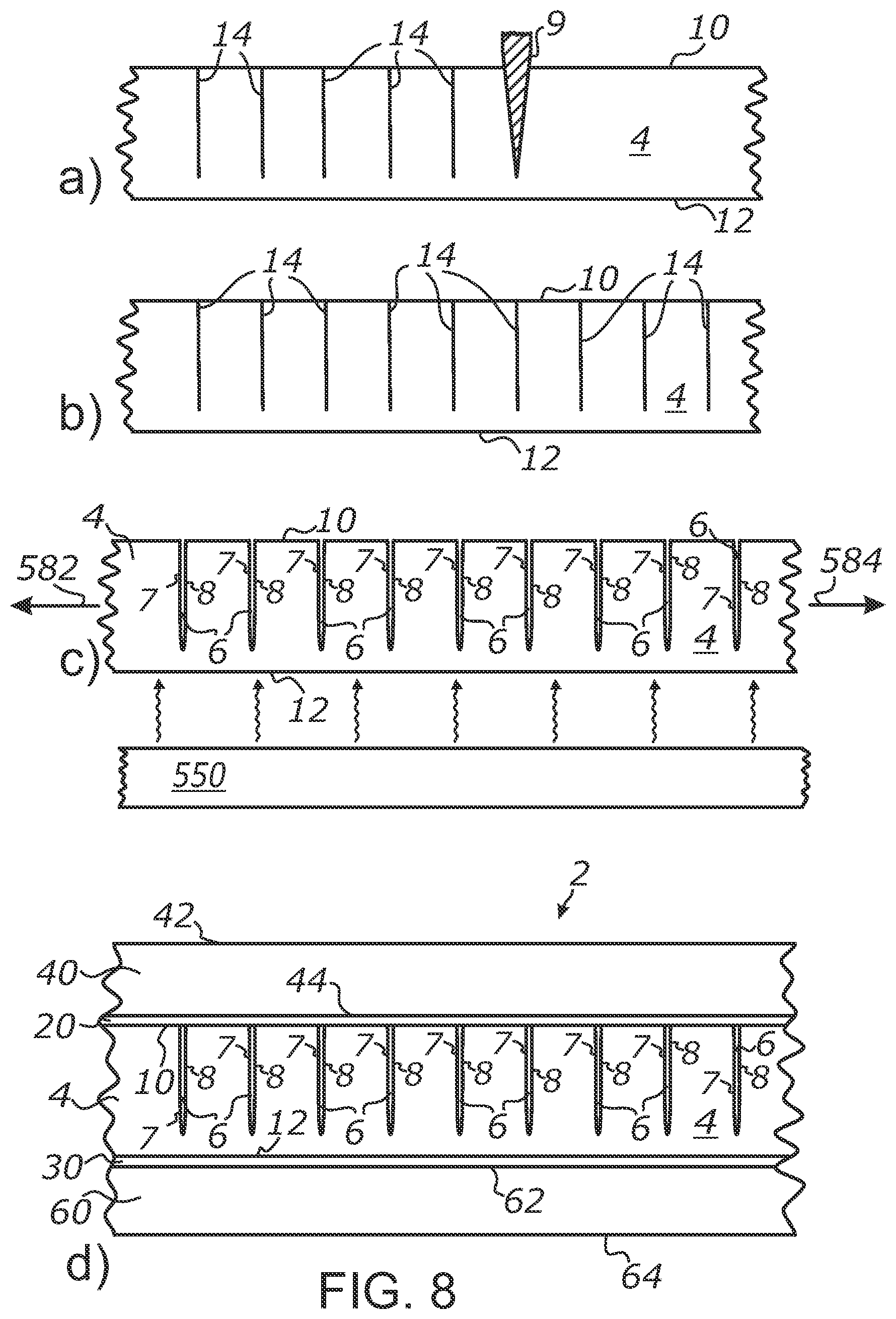 Patent US12305819 Figure 7 – Method of making daylight redirecting window films employing embedded microstructures