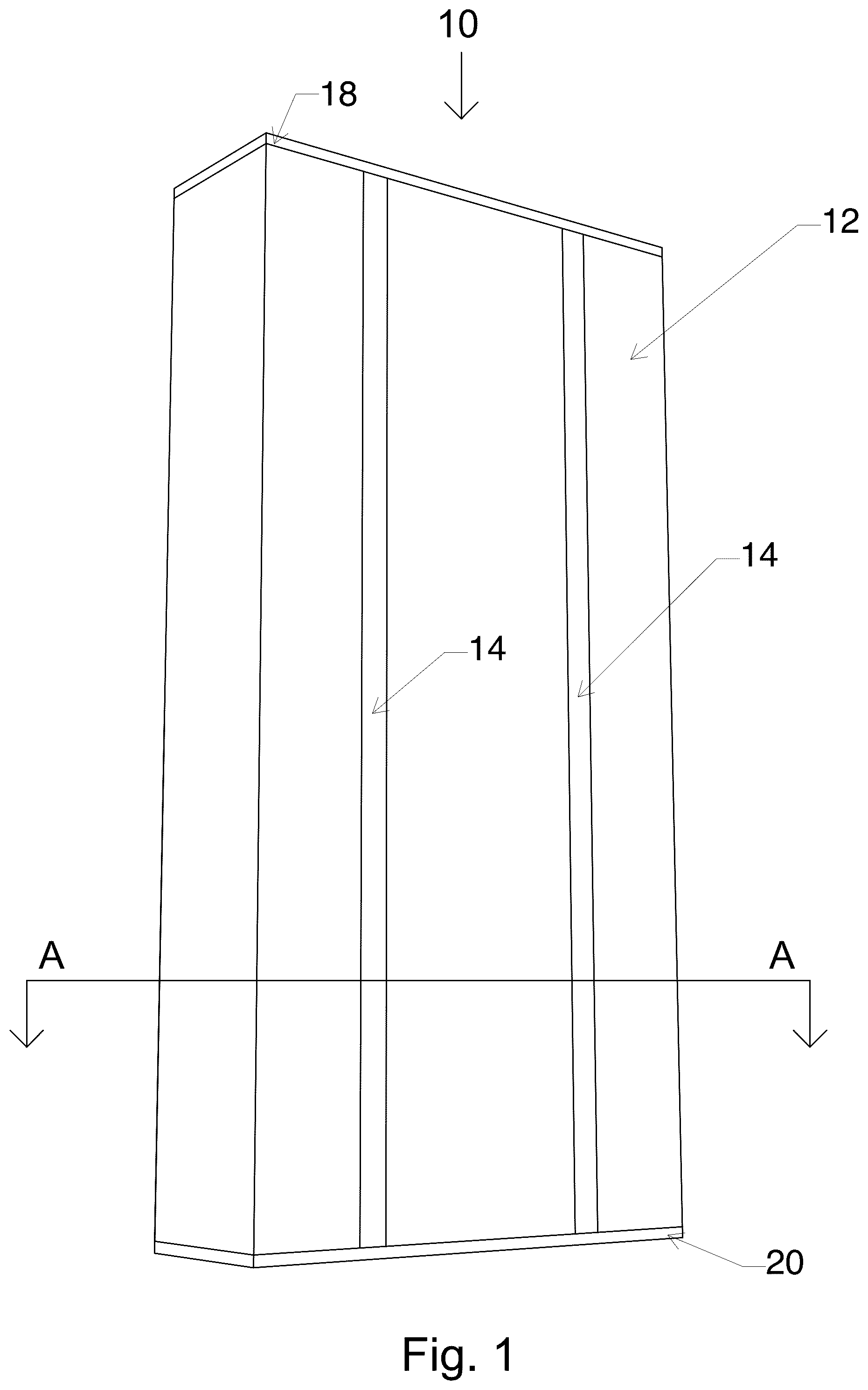 Patent US12305821 Figure 1 – Linear light module