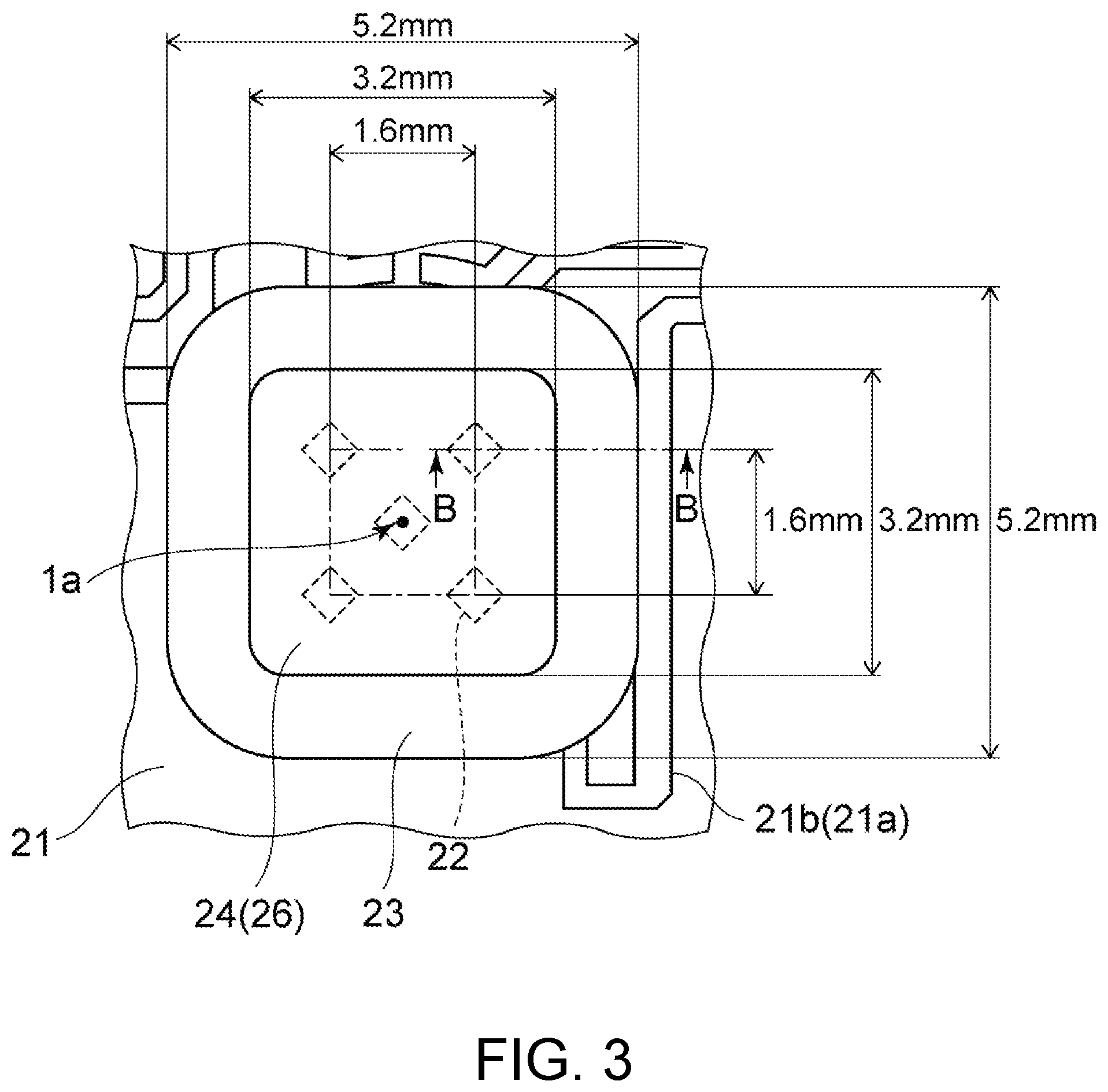 Patent US12305827 Figure 3 – Vehicle lighting device, vehicle lamp, and method for manufacturing vehicle lighting device