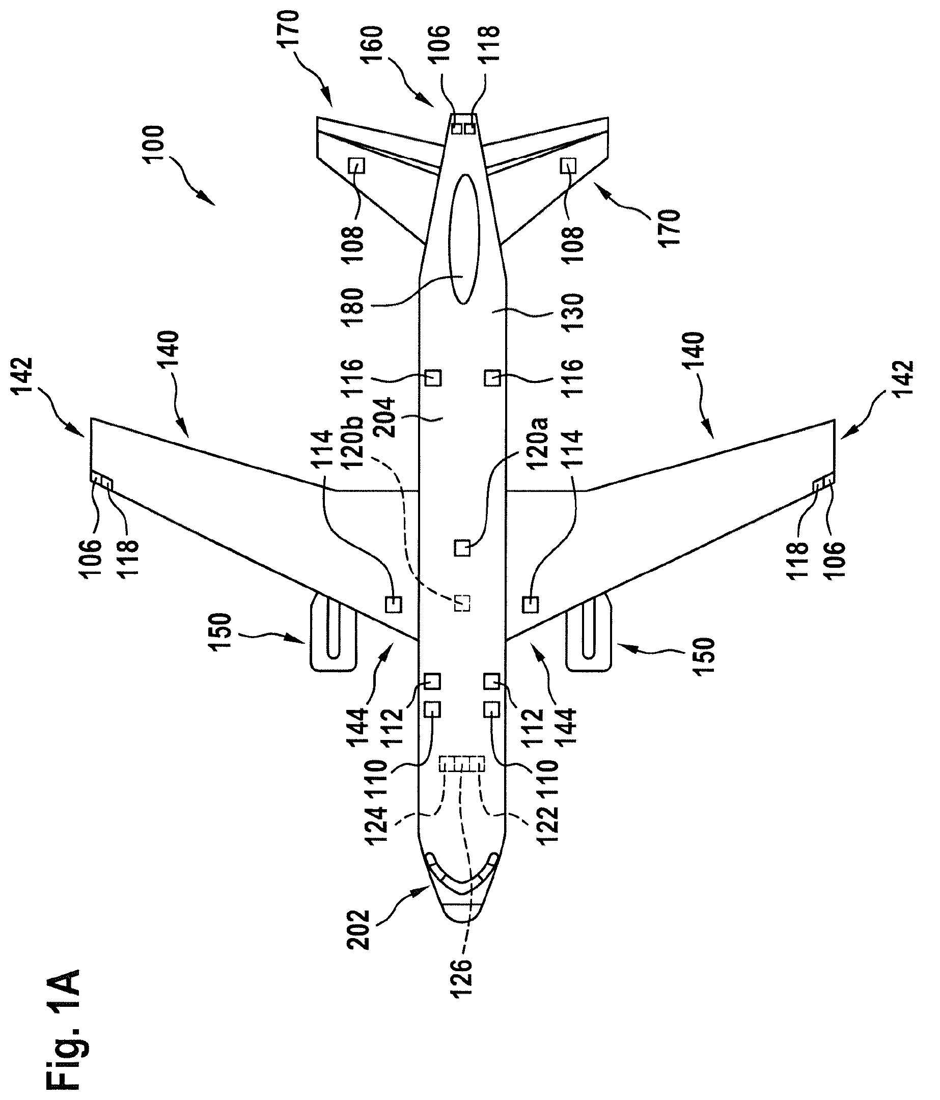 Patent US12305828 Figure 1 – Exterior aircraft light, aircraft comprising an exterior aircraft light and method of draining a fluid out of an exterior aircraft light