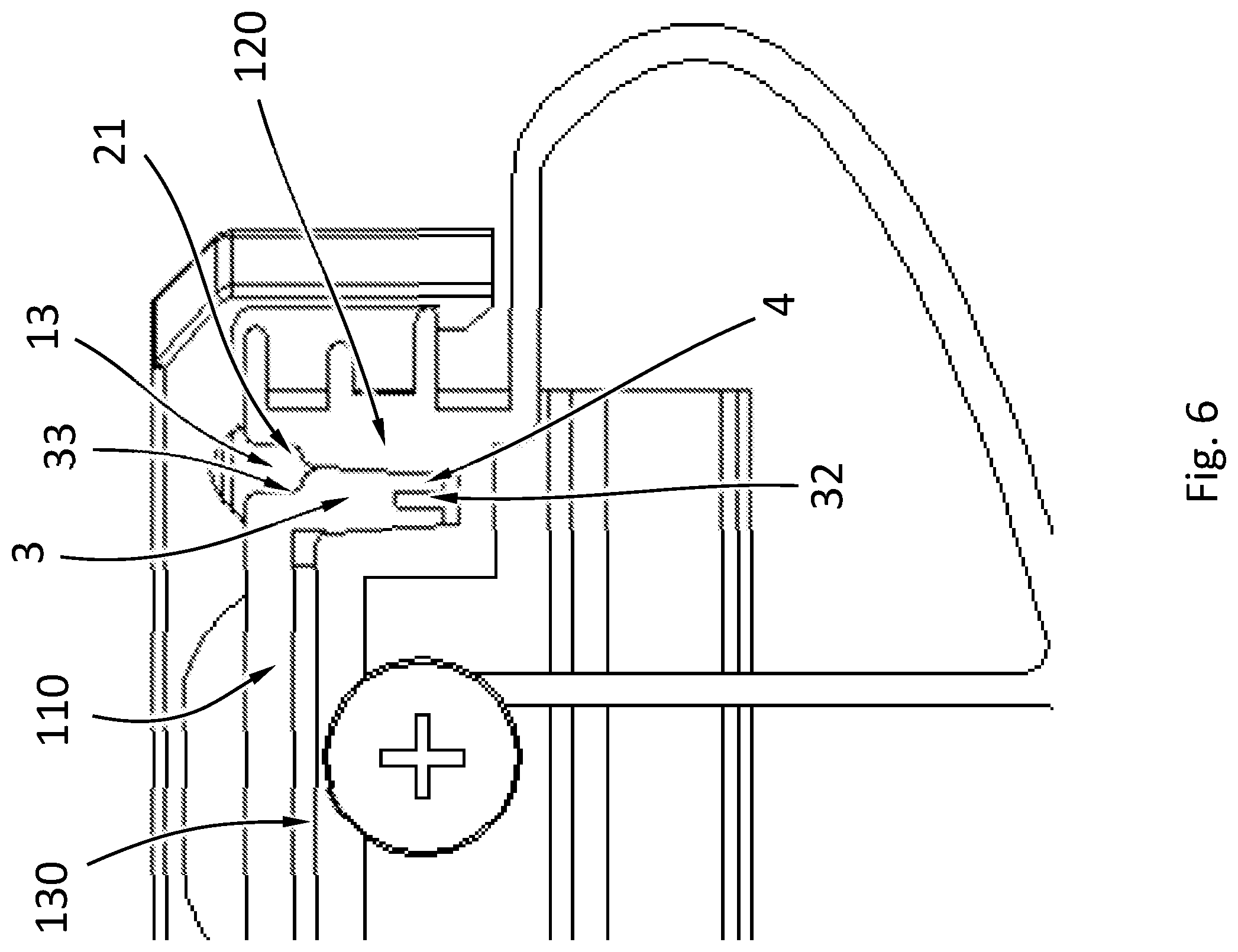 Patent US12305831 Figure 6 – Lighting fixture with threadless fit