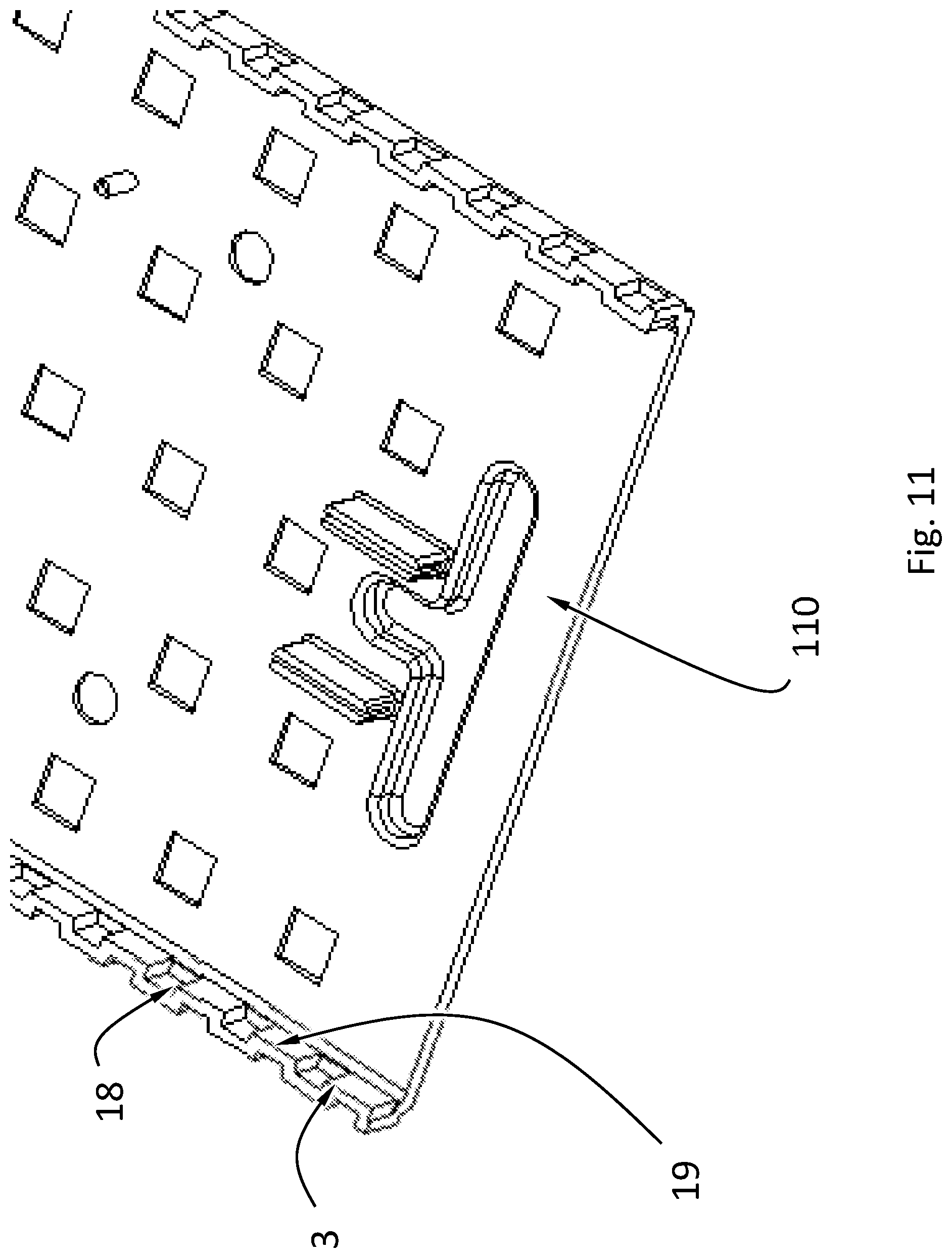 Patent US12305831 Figure 11 – Lighting fixture with threadless fit