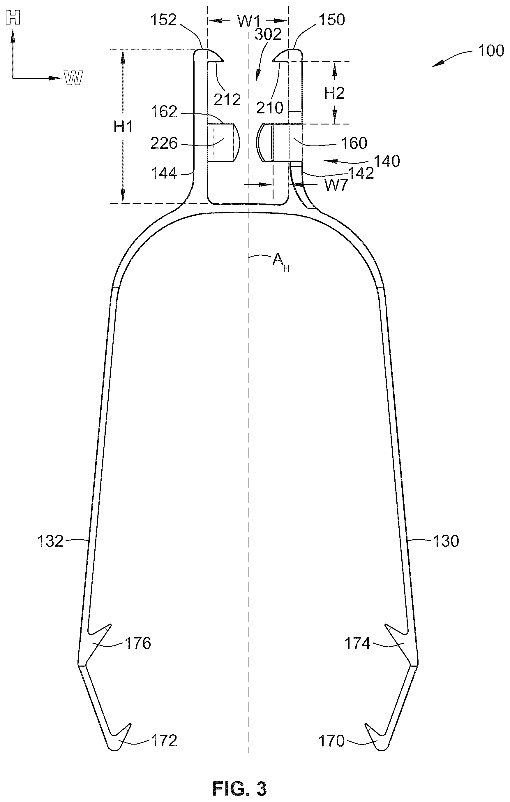 Patent US12305833 Figure 3 – Ridgeline roof clip