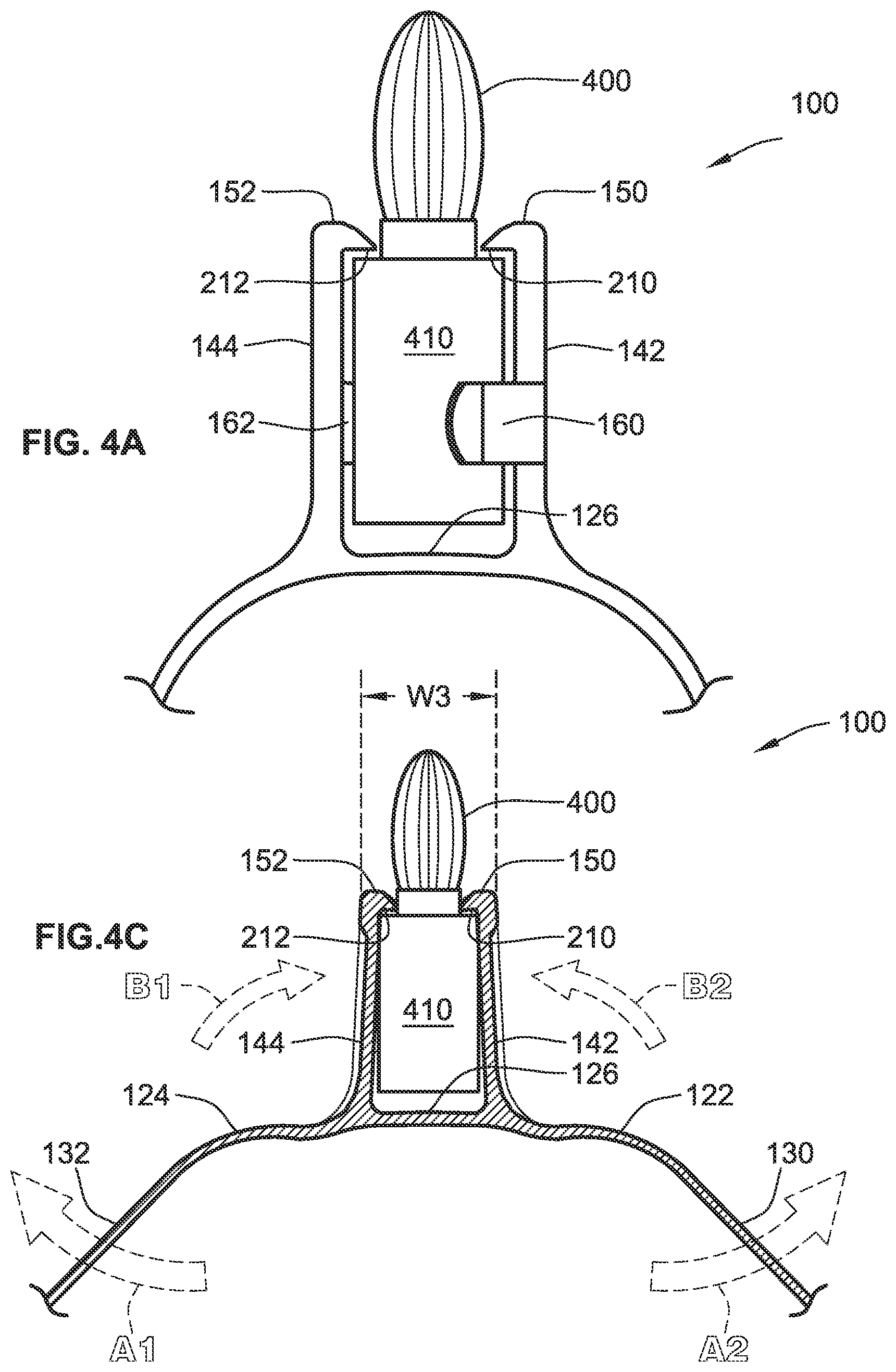 Patent US12305833 Figure 4 – Ridgeline roof clip