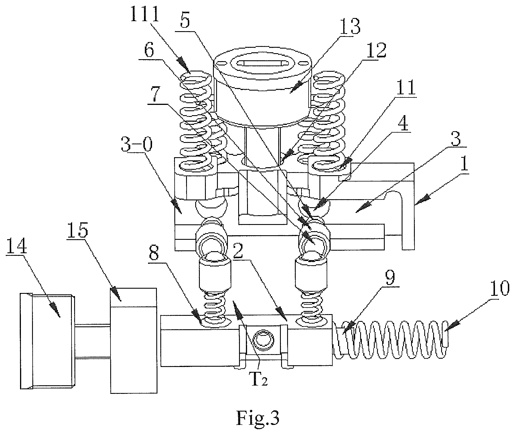 Patent US12305837 Figure 2 – LED mounting base, adjustment mechanism with LED mounting base and red dot sighting device with adjustment mechanism