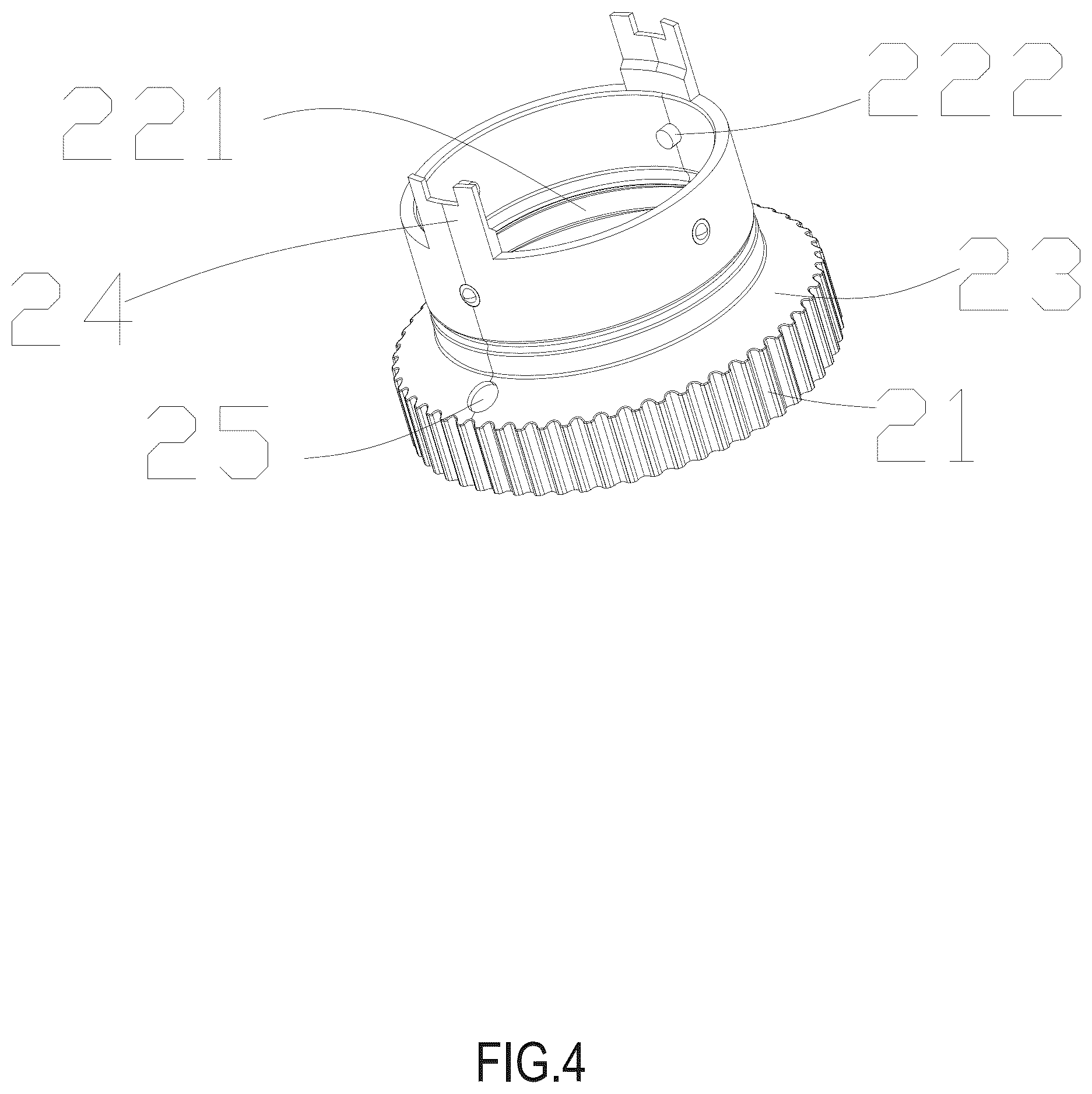 Patent US12305838 Figure 4 – Angle-adjustable spotlight