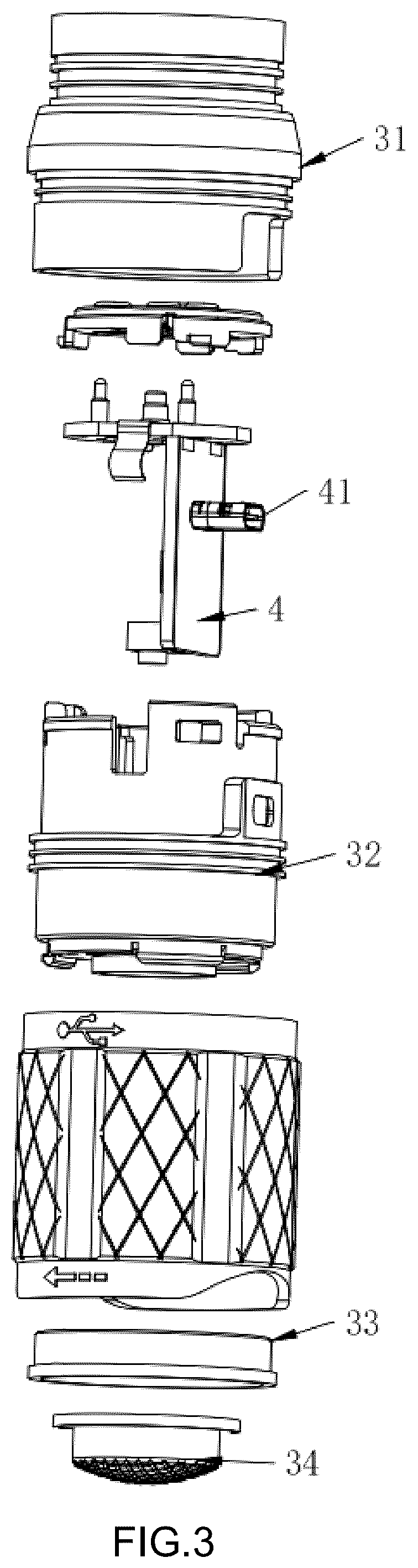 Patent US12305842 Figure 3 – Smart flashlight