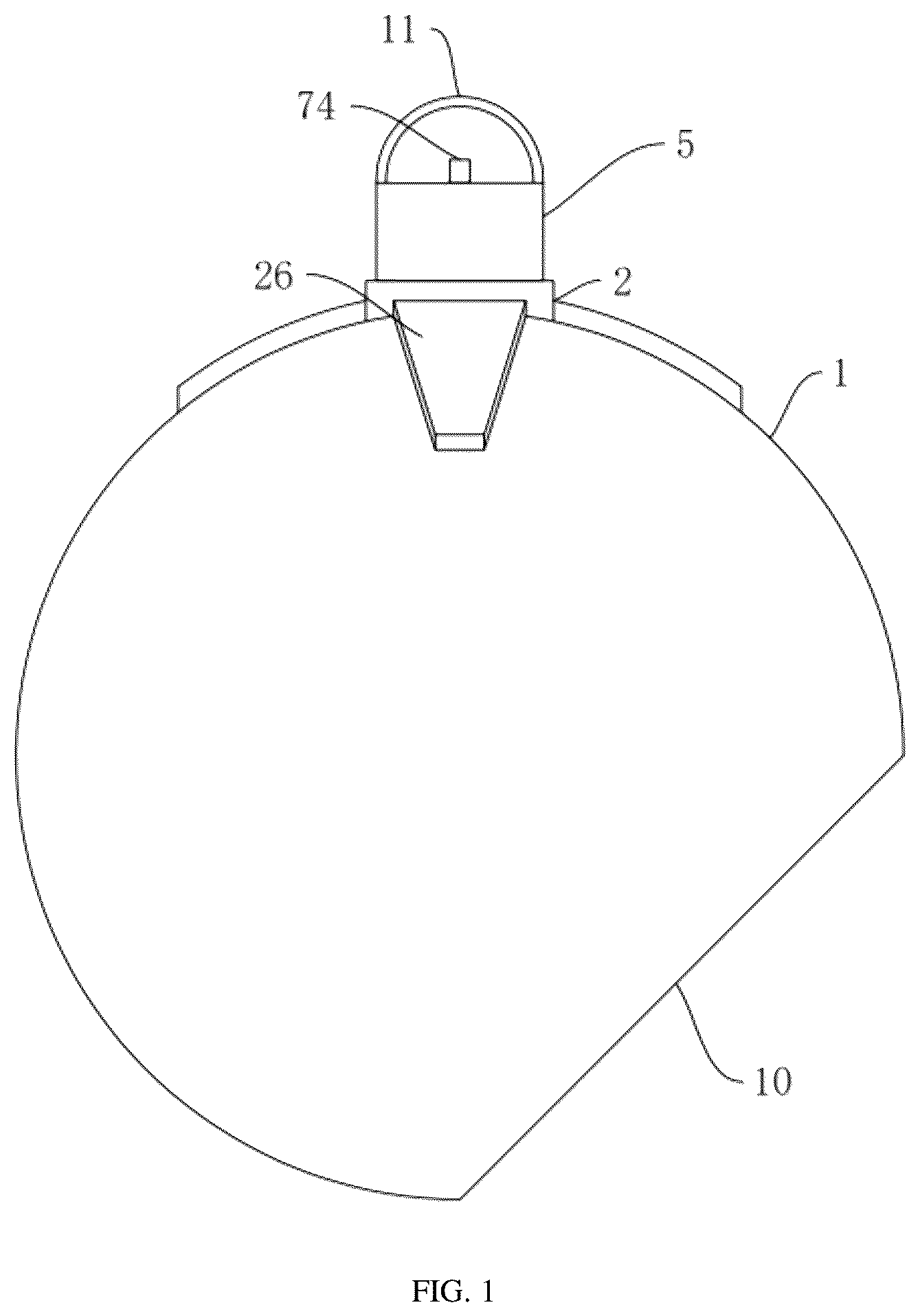 Patent US12305844 Figure 1 – Ball lamp