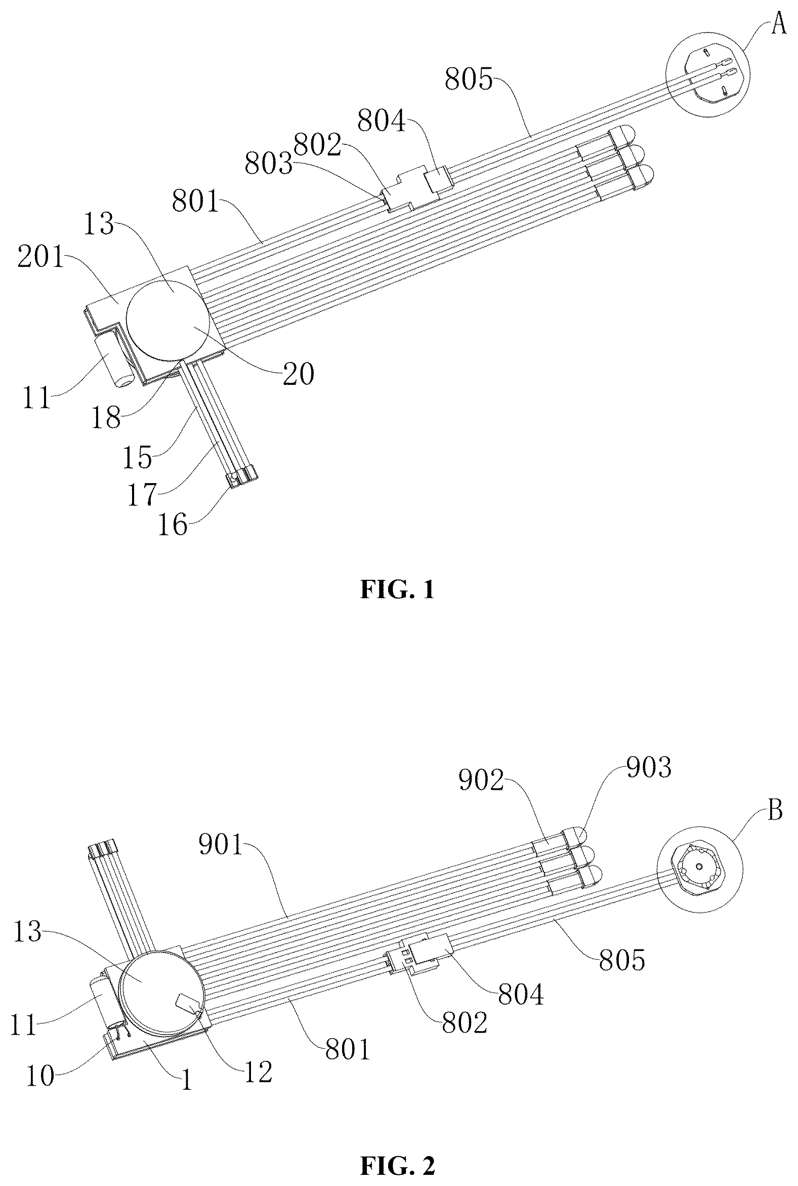 Patent US12305845 — Shoe light with switchable color temperature — Figure 1