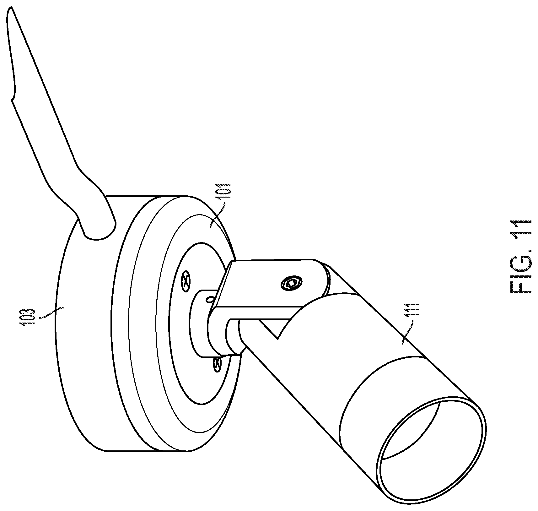 Patent US12305847 Figure 11 – Combination speaker and lighting fixture or other electrical element