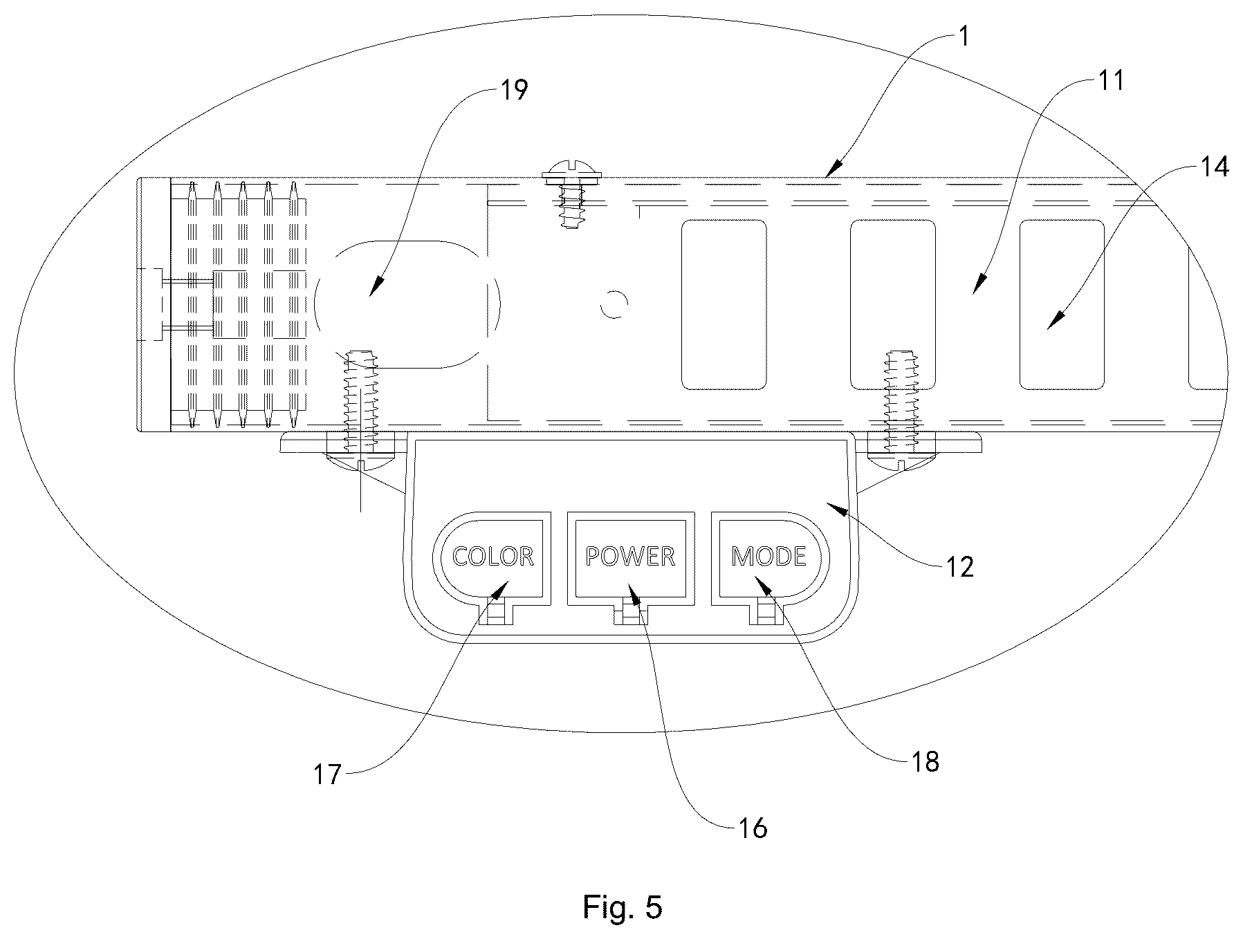 Patent US12305849 Figure 5 – Multi-mode music sycn RGB LED light