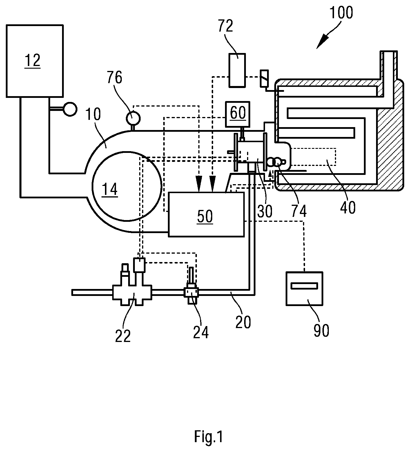 Patent US12305855 Figure 1 – Air-fuel mixer and combustion system