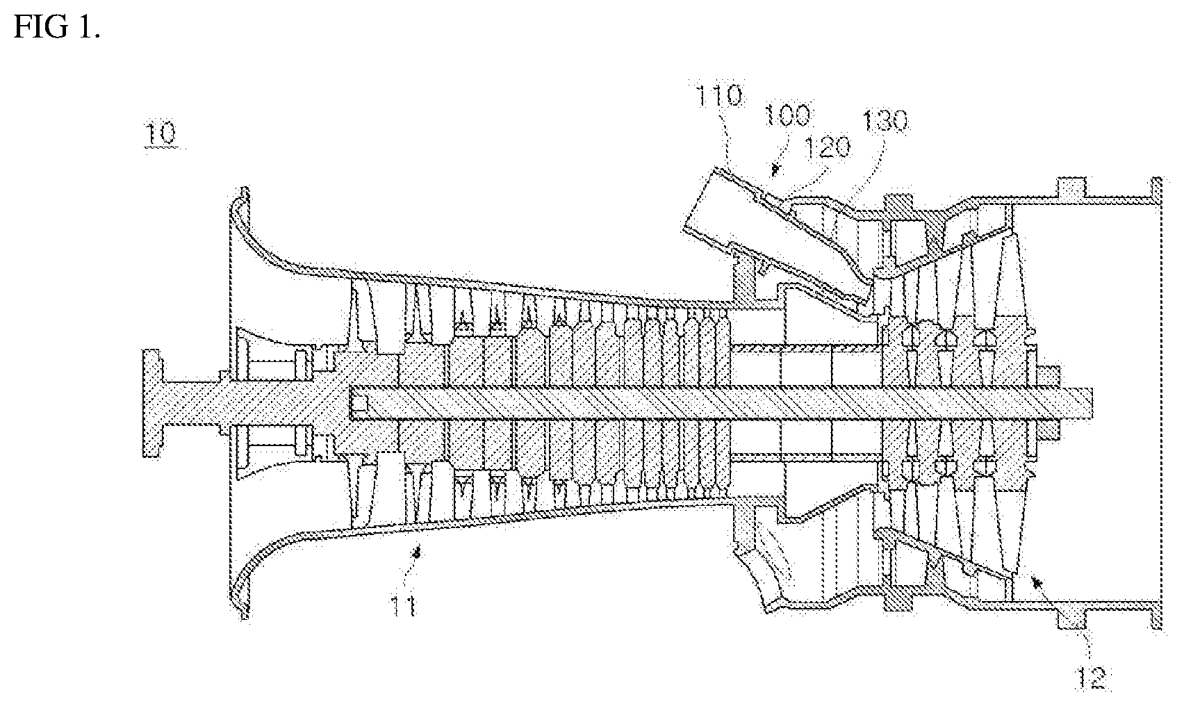 Patent US12305859 — Nozzle assembly, combustor, and gas turbine including same — Figure 1