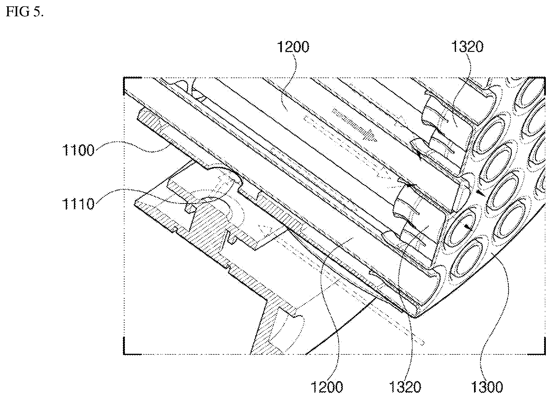 Patent US12305859 Figure 5 – Nozzle assembly, combustor, and gas turbine including same