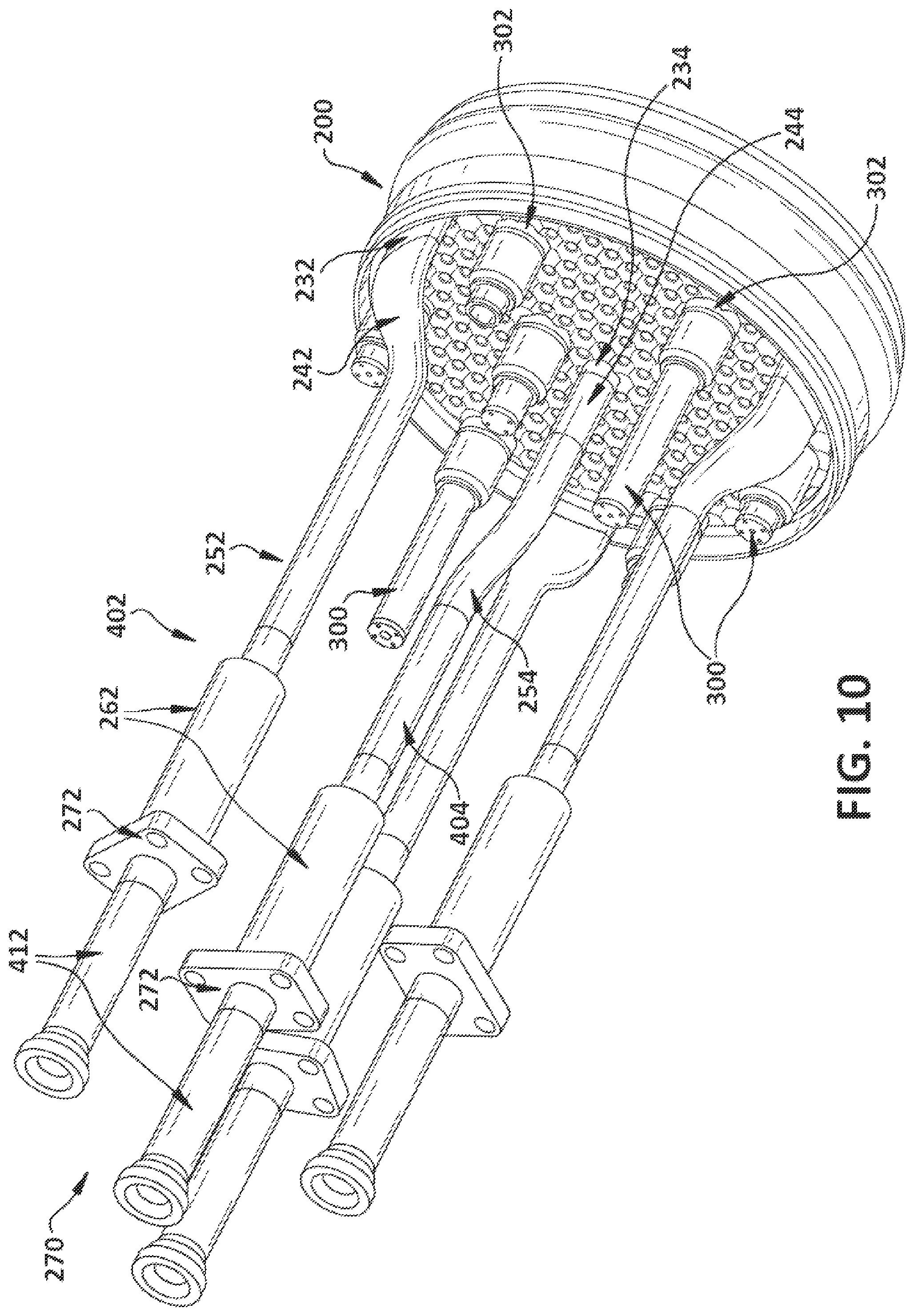 Patent US12305860 Figure 10 – Bundled tube fuel nozzle assembly for gas turbine combustor