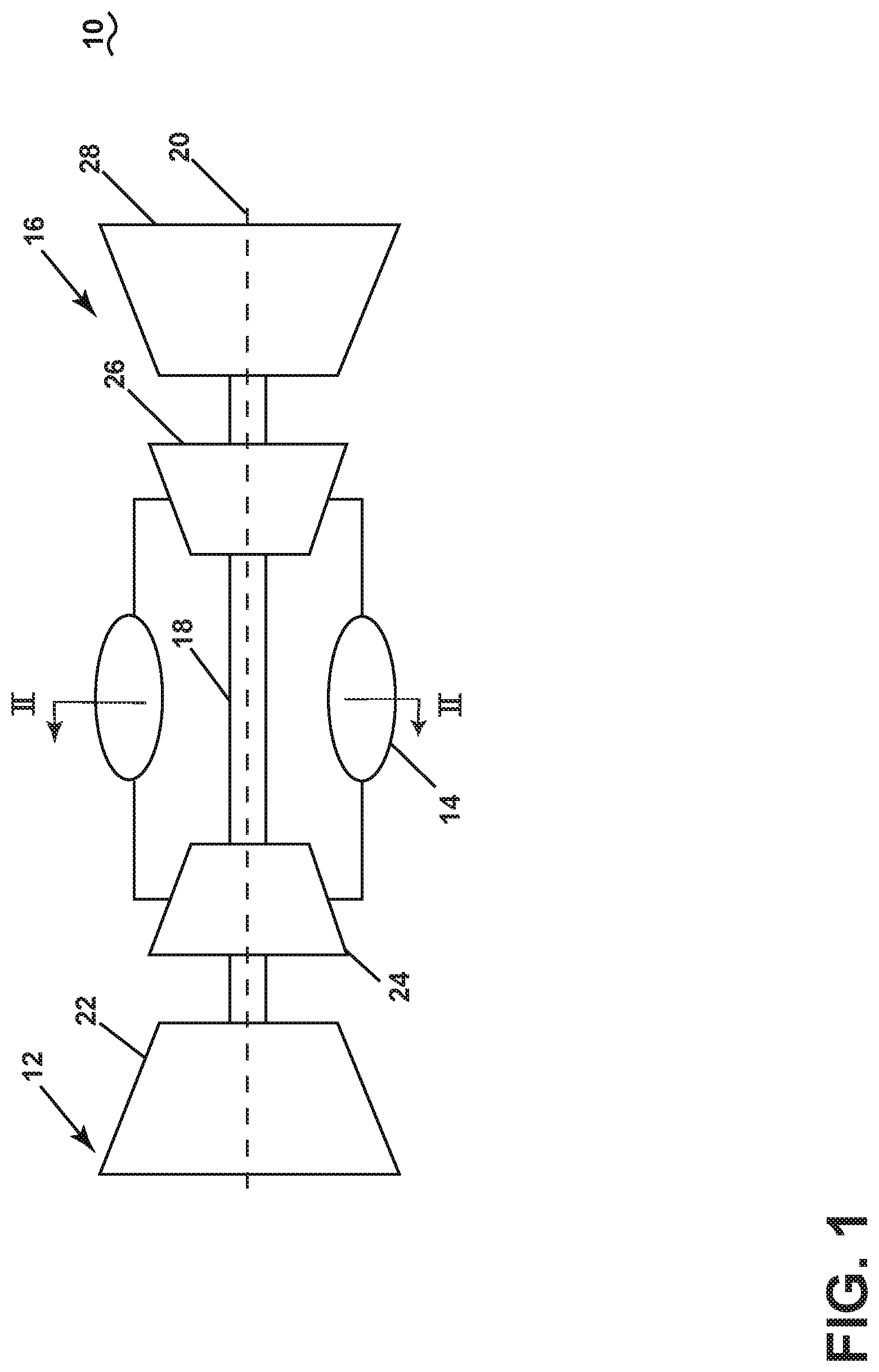 Patent US12305861 Figure 1 – Combustor with baffle