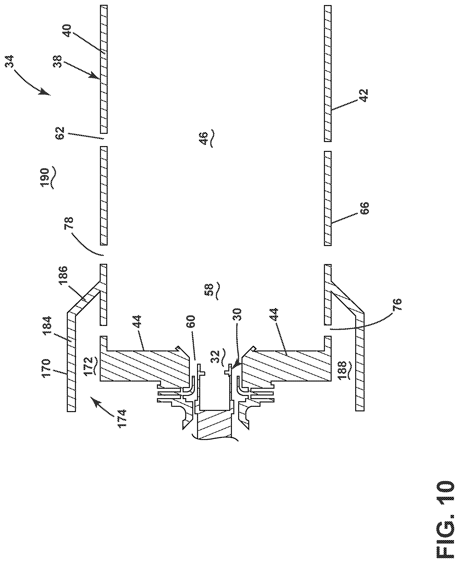 Patent US12305861 Figure 6 – Combustor with baffle